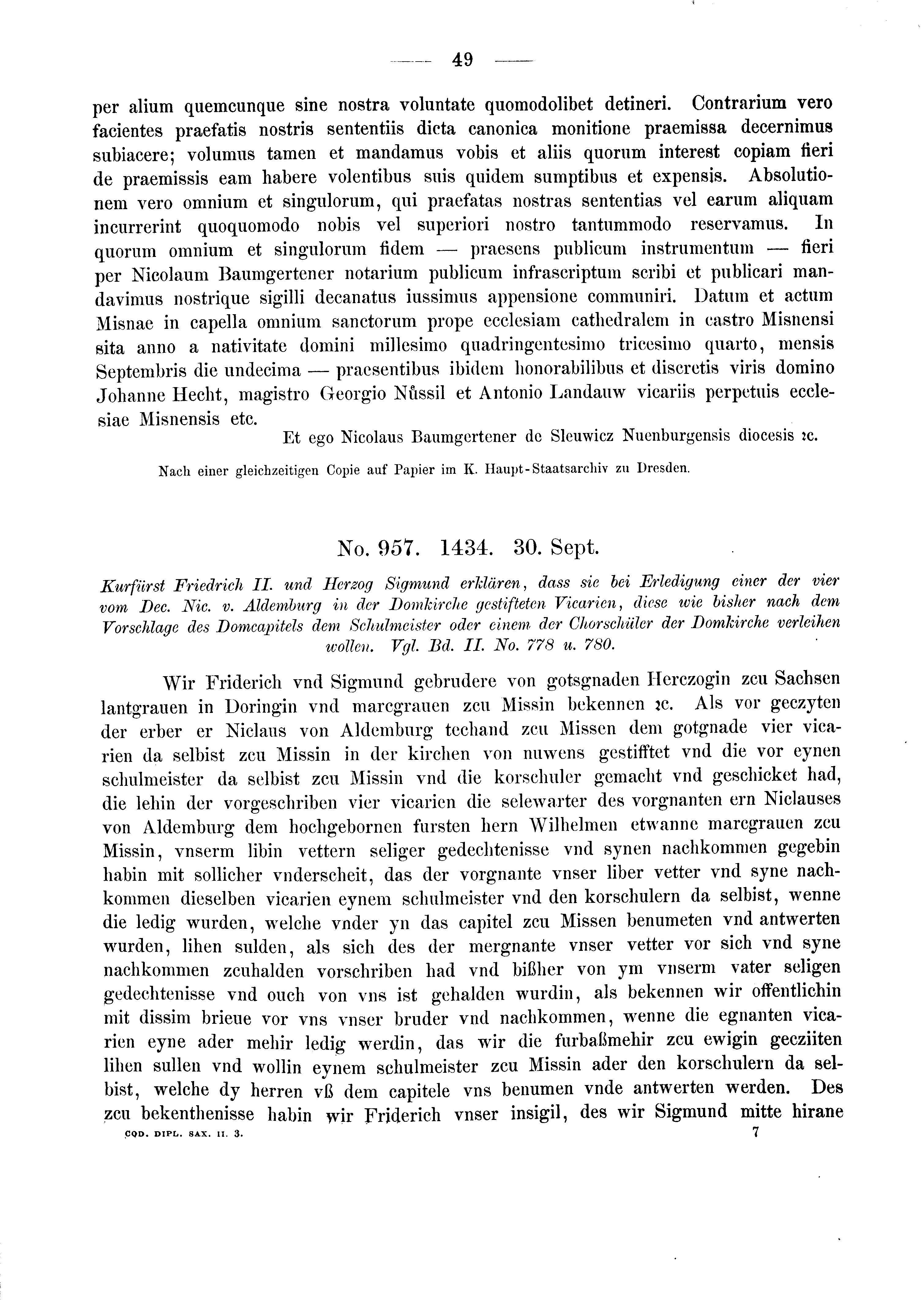 Historische Urkunde Seite 49 aus Band cds2_03