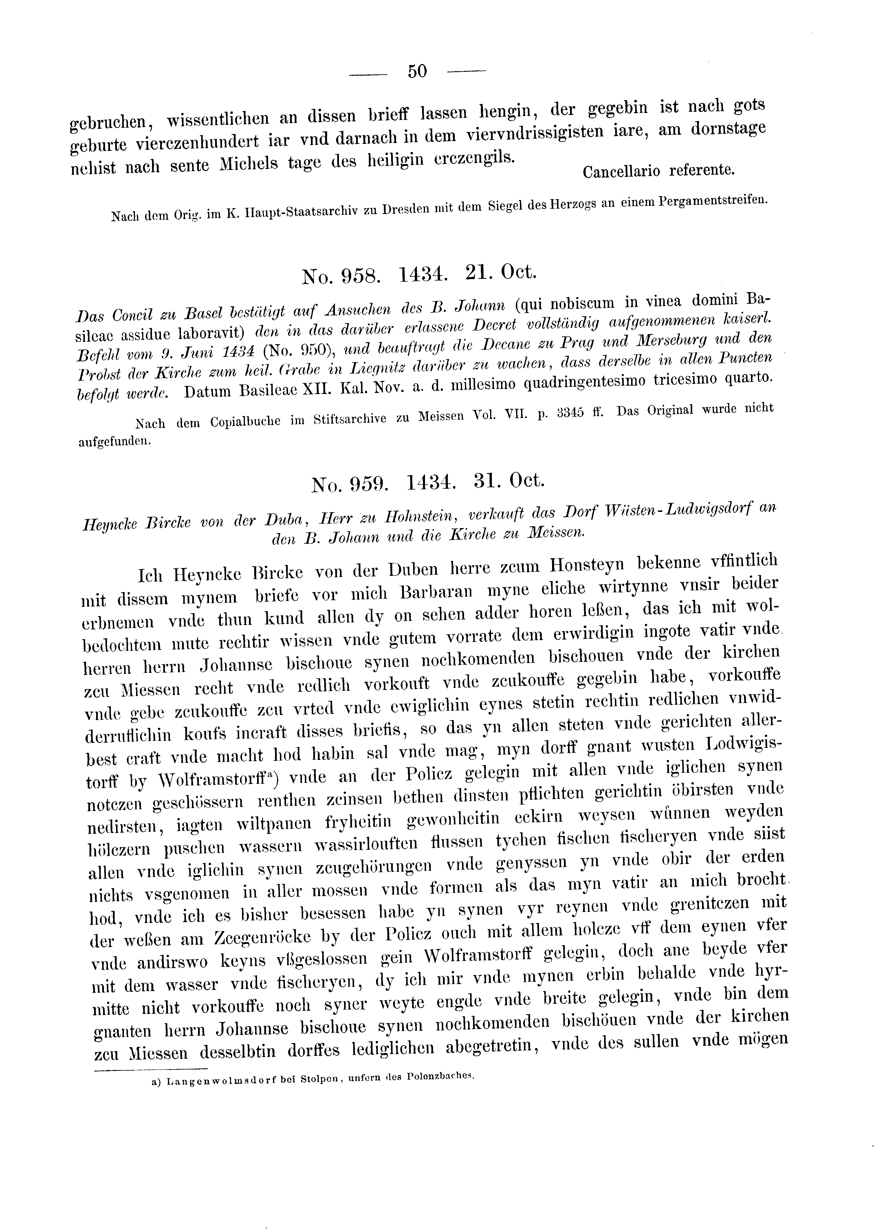 Historische Urkunde Seite 50 aus Band cds2_03