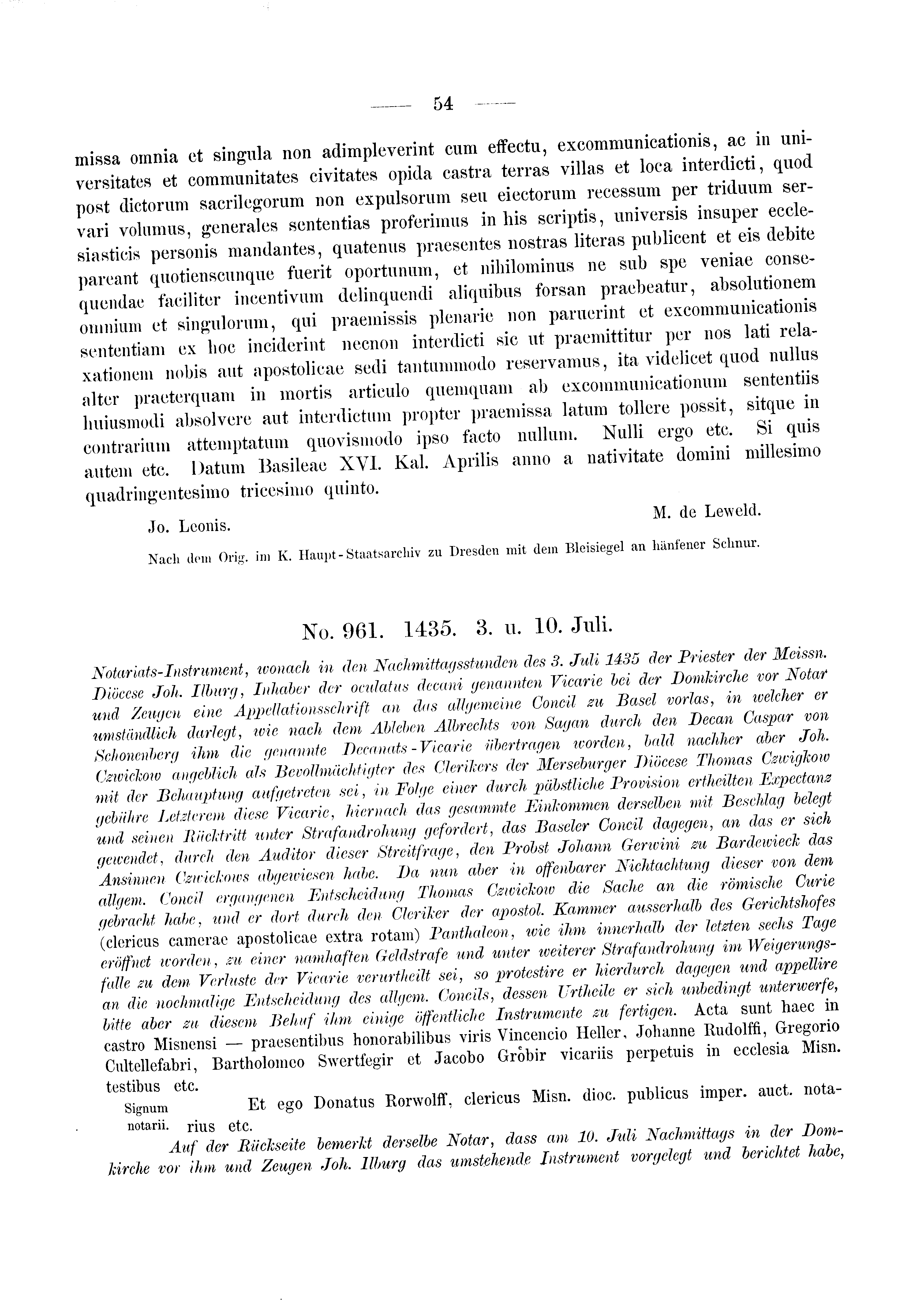 Historische Urkunde Seite 54 aus Band cds2_03