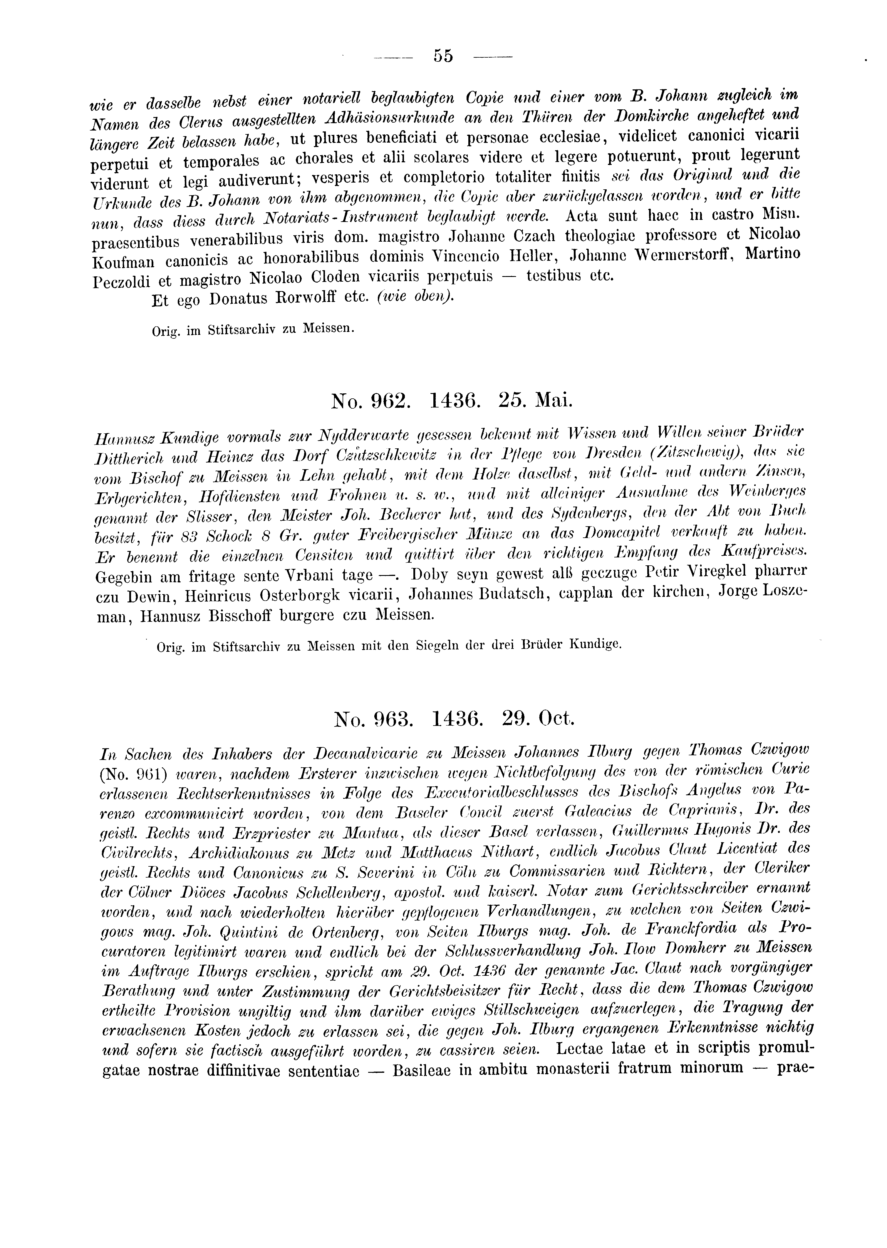 Historische Urkunde Seite 55 aus Band cds2_03