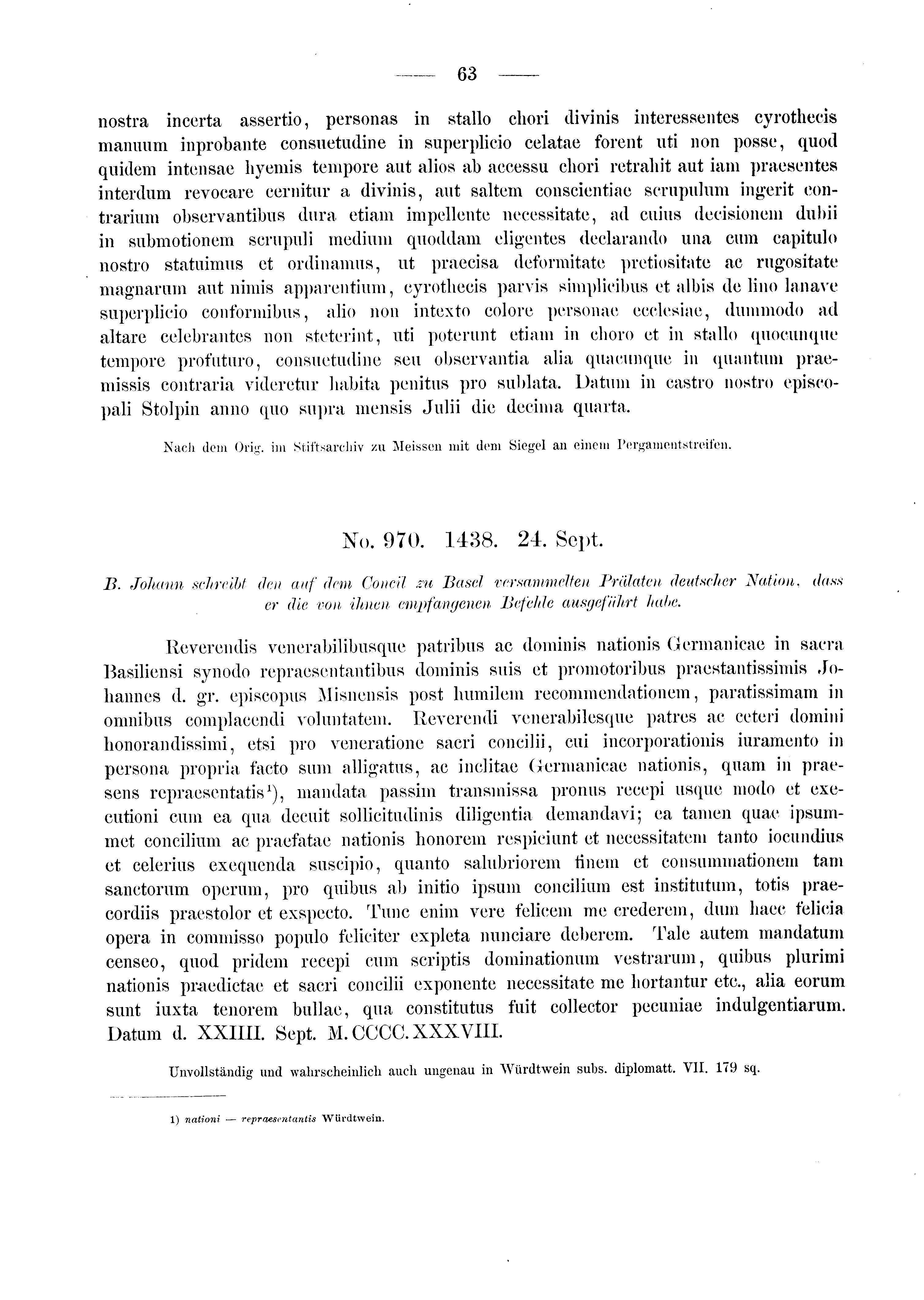 Historische Urkunde Seite 63 aus Band cds2_03