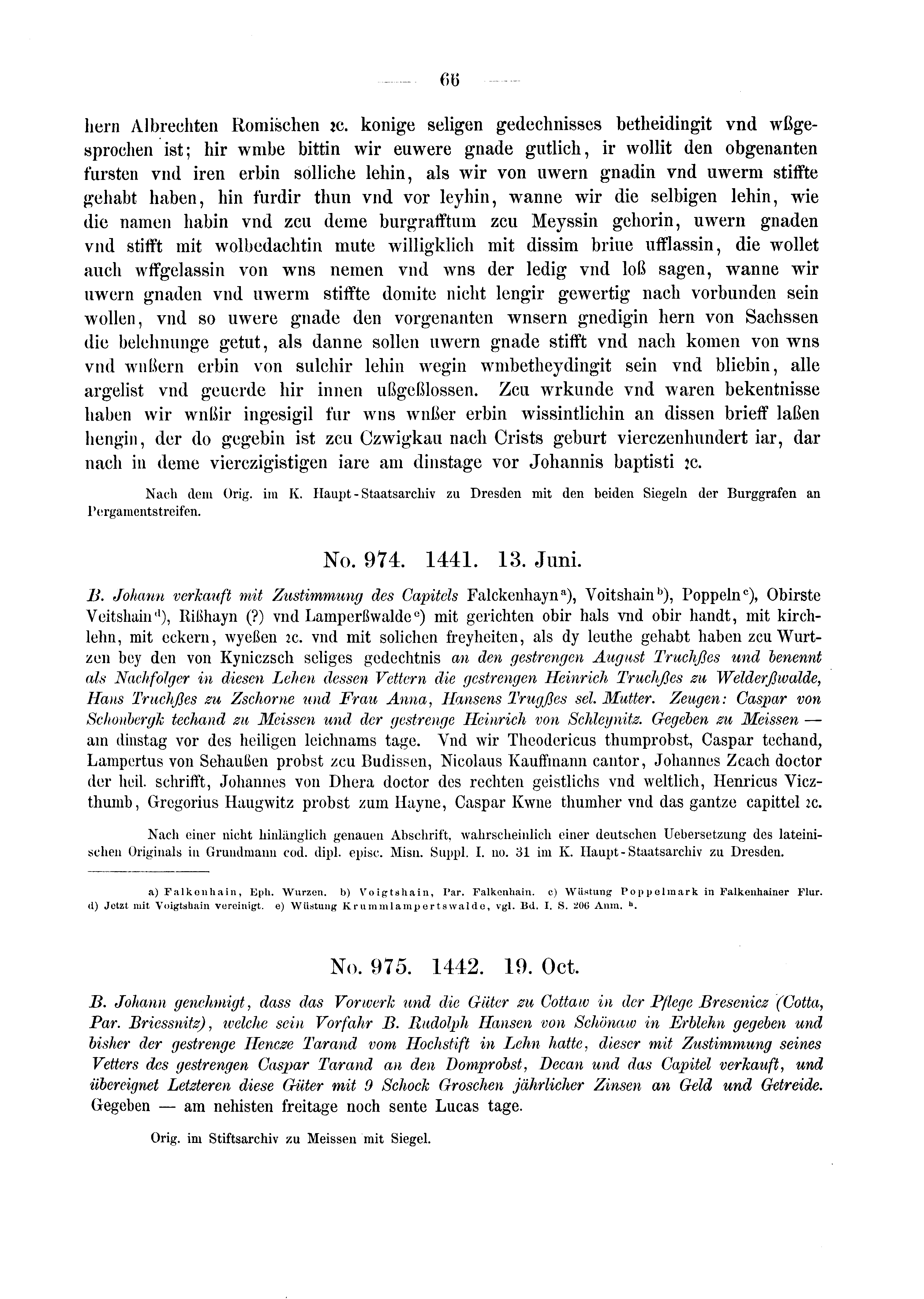 Historische Urkunde Seite 66 aus Band cds2_03