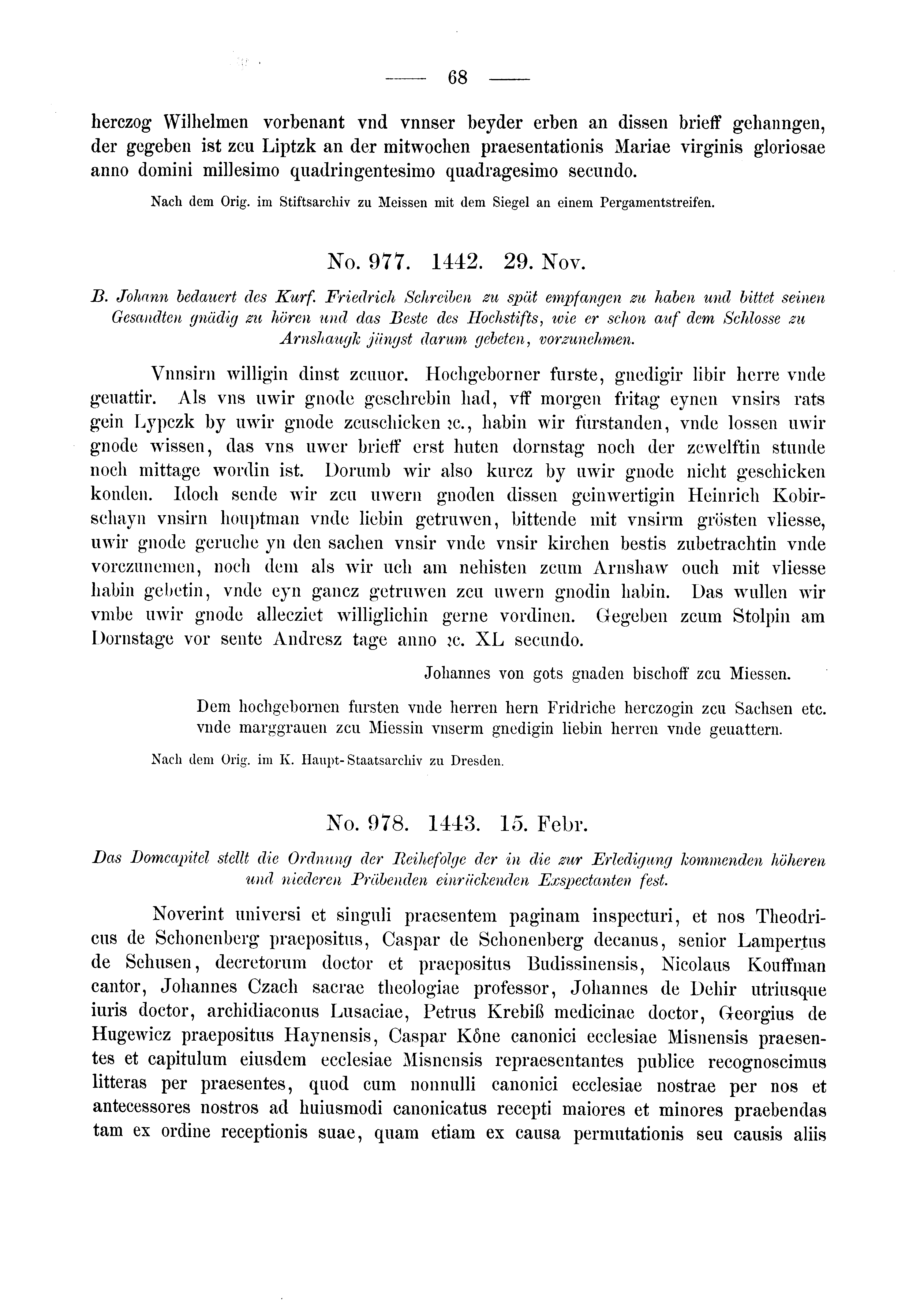 Historische Urkunde Seite 68 aus Band cds2_03