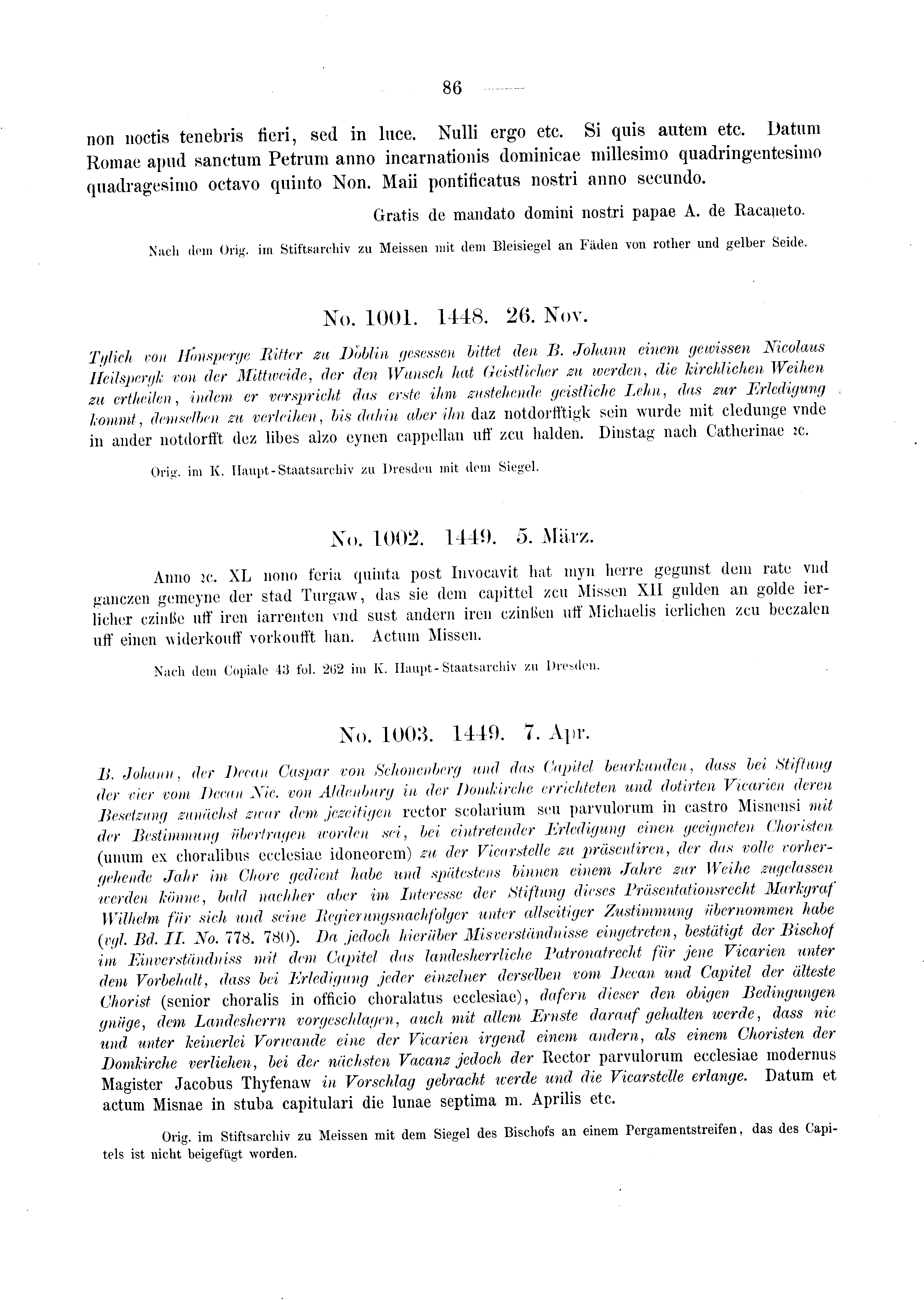 Historische Urkunde Seite 86 aus Band cds2_03