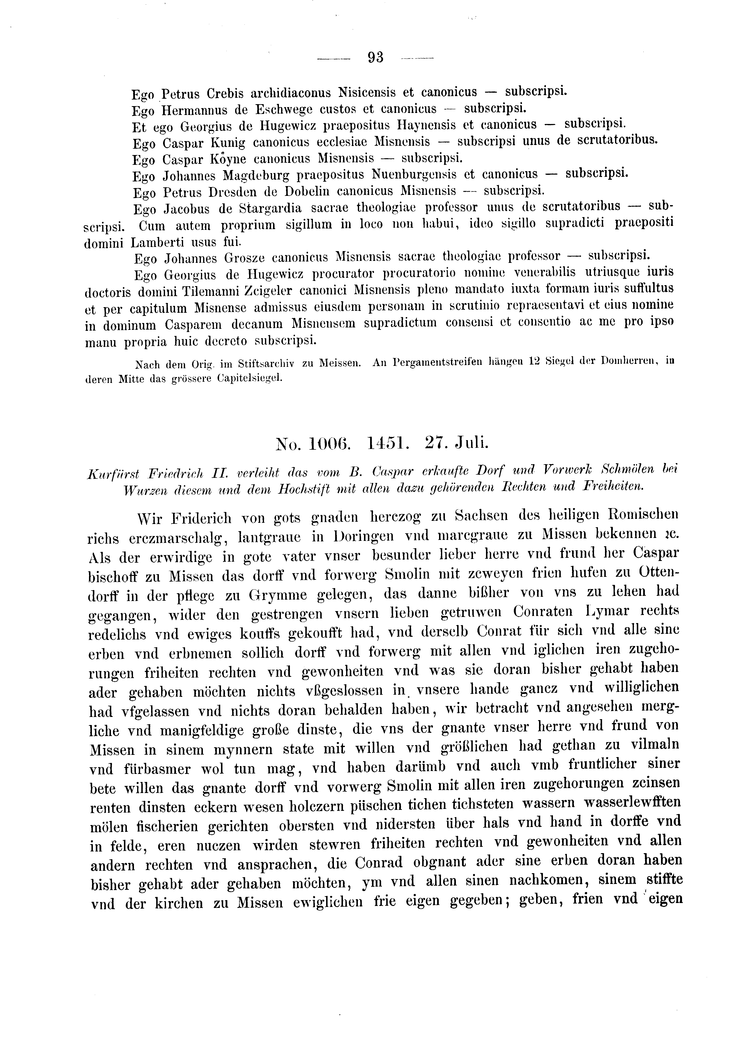 Historische Urkunde Seite 93 aus Band cds2_03