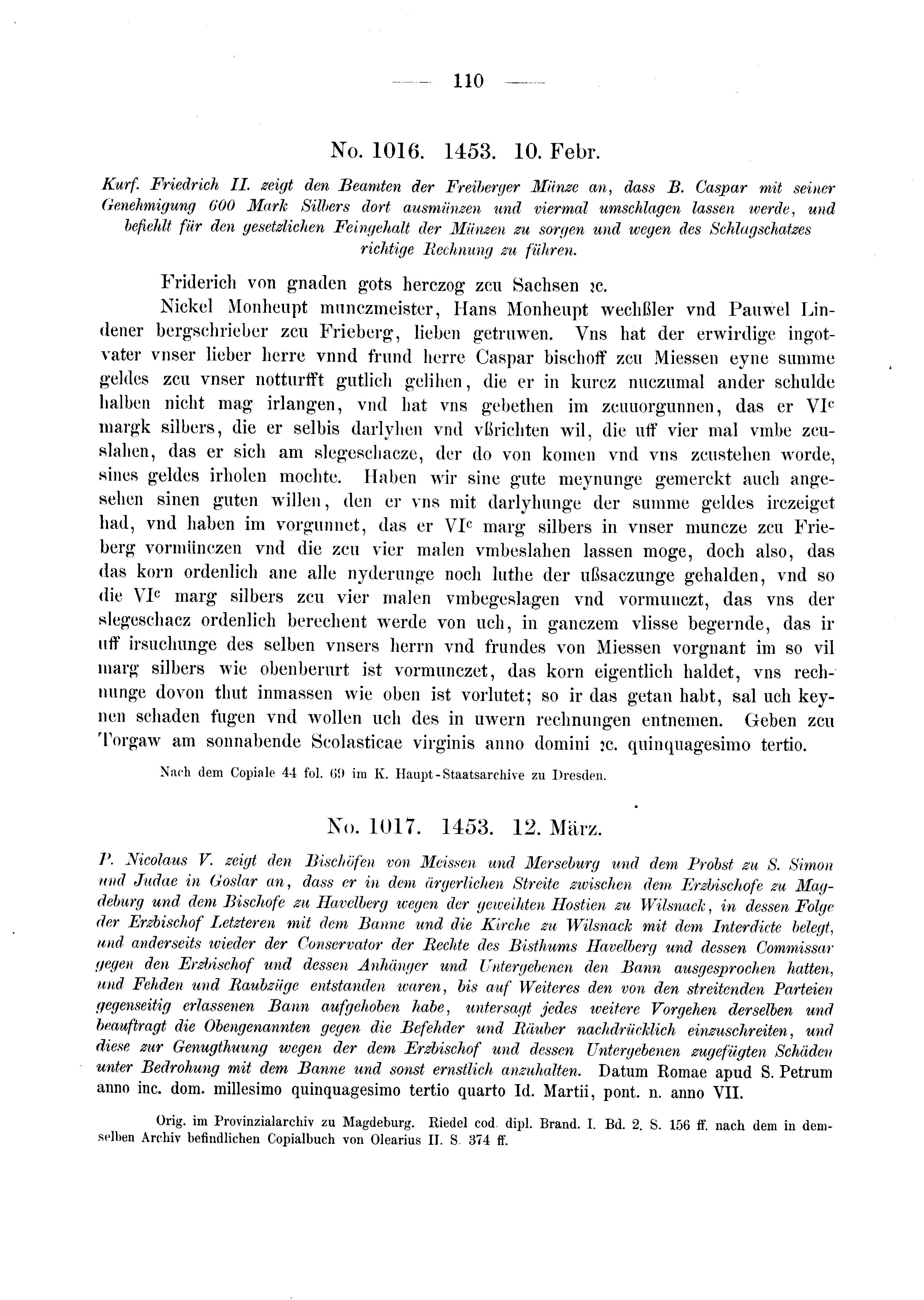 Historische Urkunde Seite 110 aus Band cds2_03