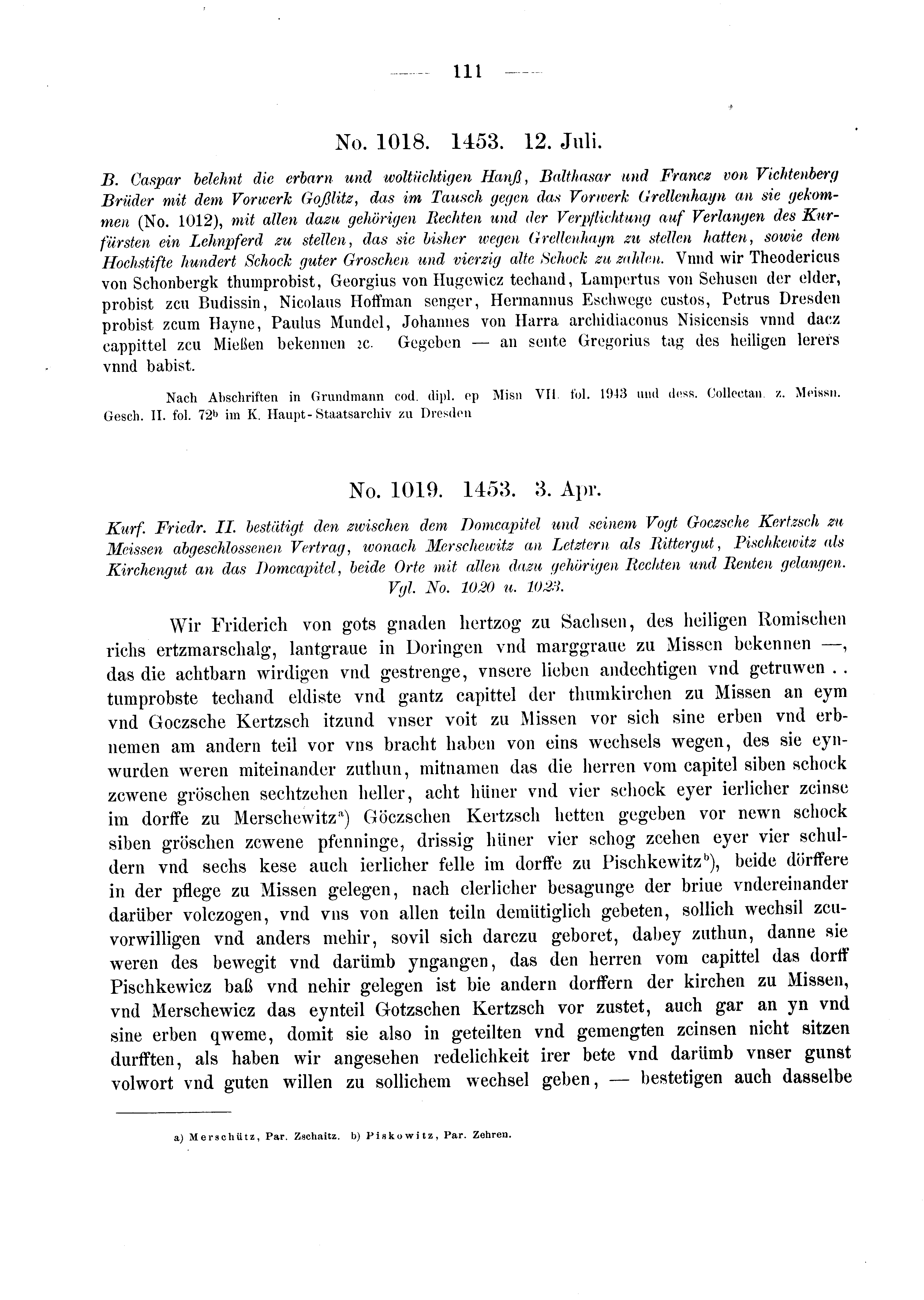 Historische Urkunde Seite 111 aus Band cds2_03