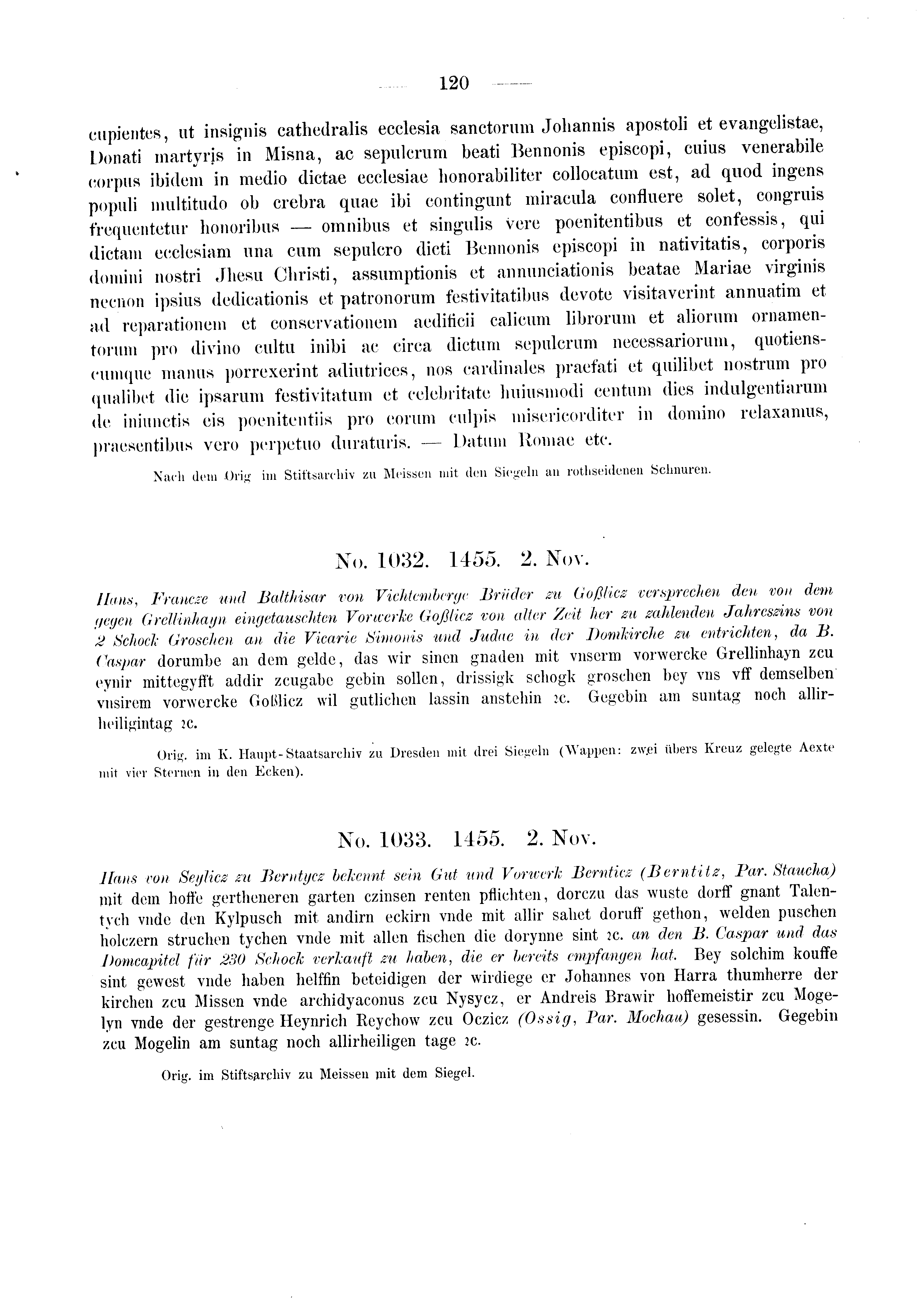 Historische Urkunde Seite 120 aus Band cds2_03
