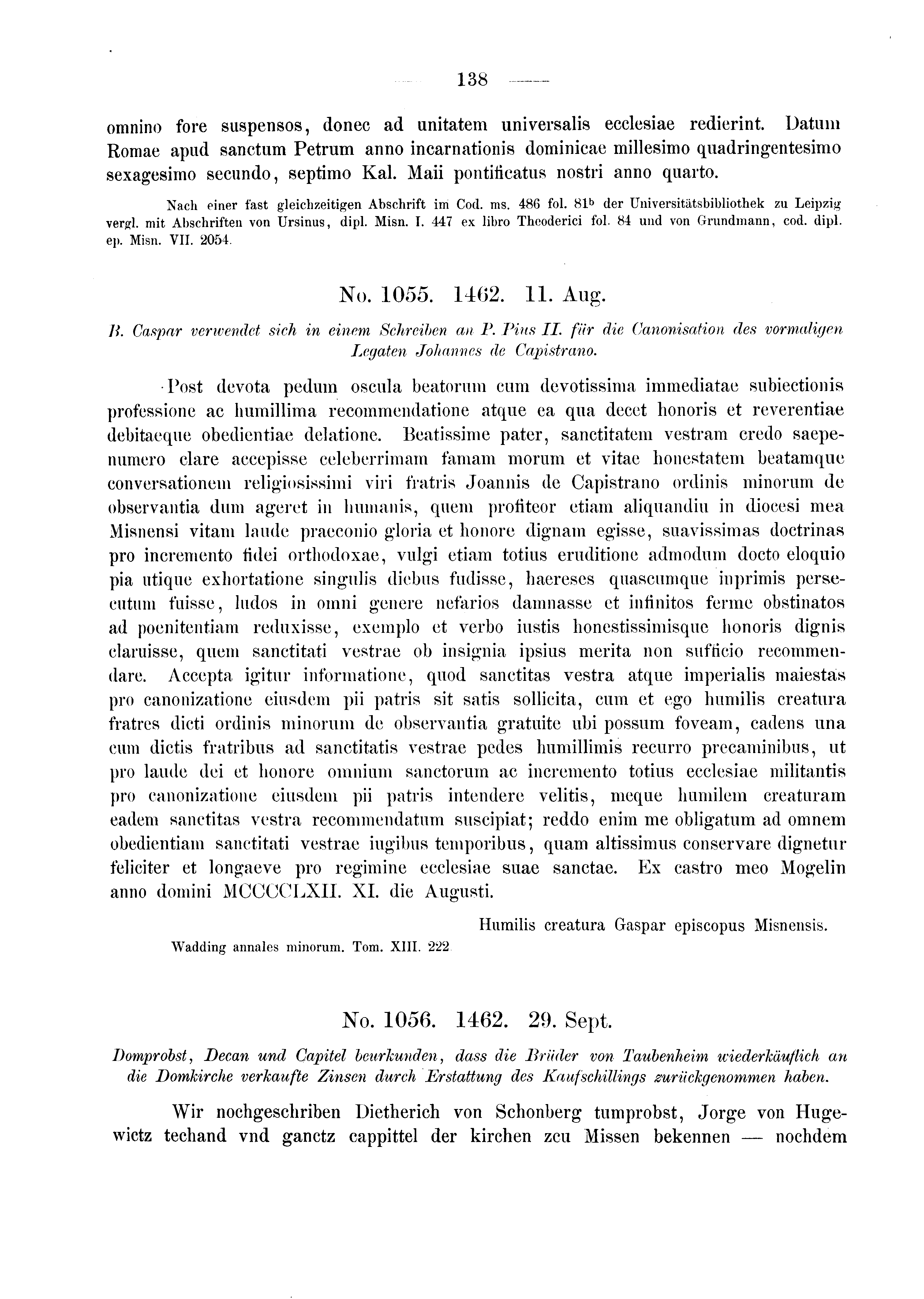 Historische Urkunde Seite 138 aus Band cds2_03