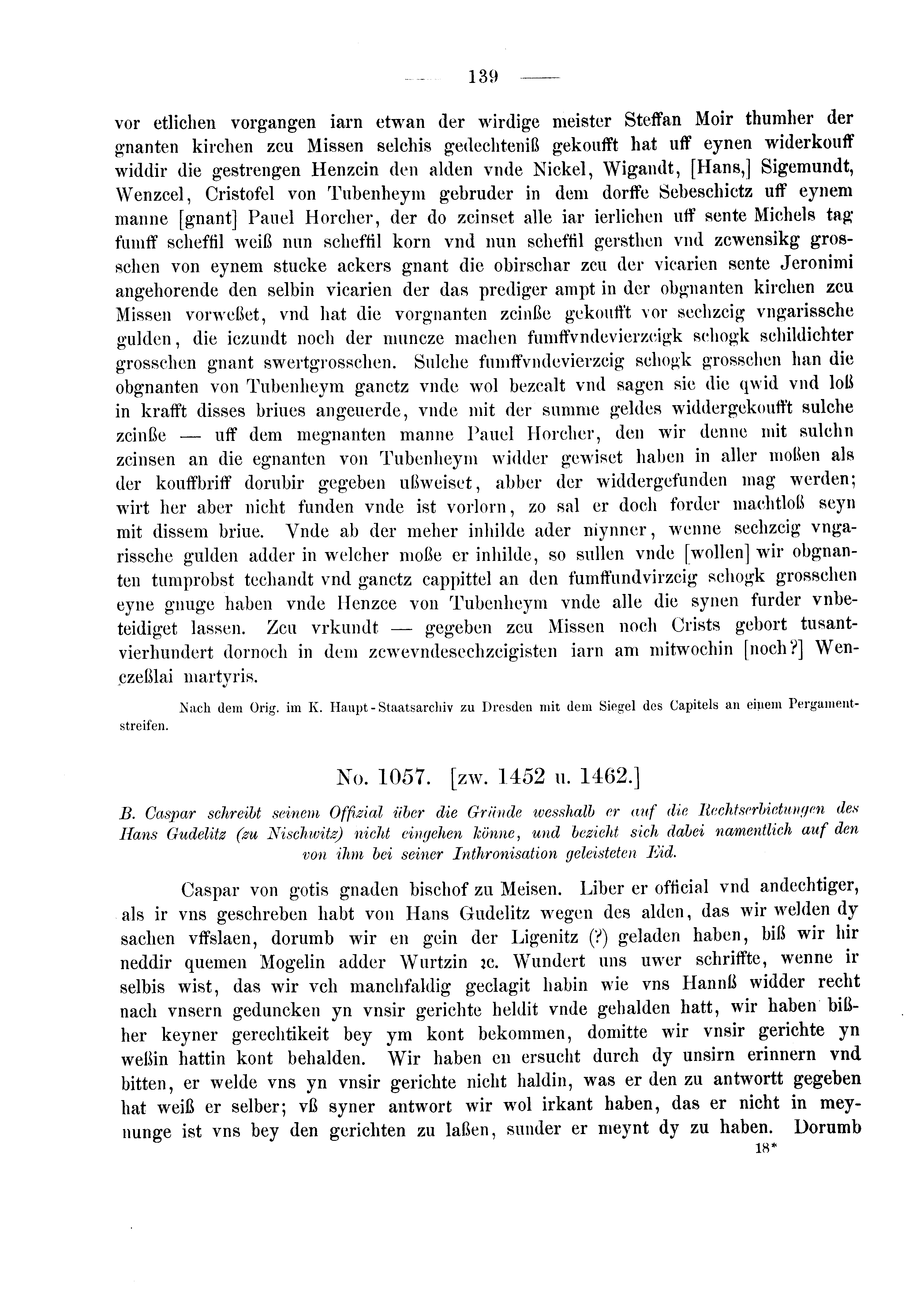 Historische Urkunde Seite 139 aus Band cds2_03