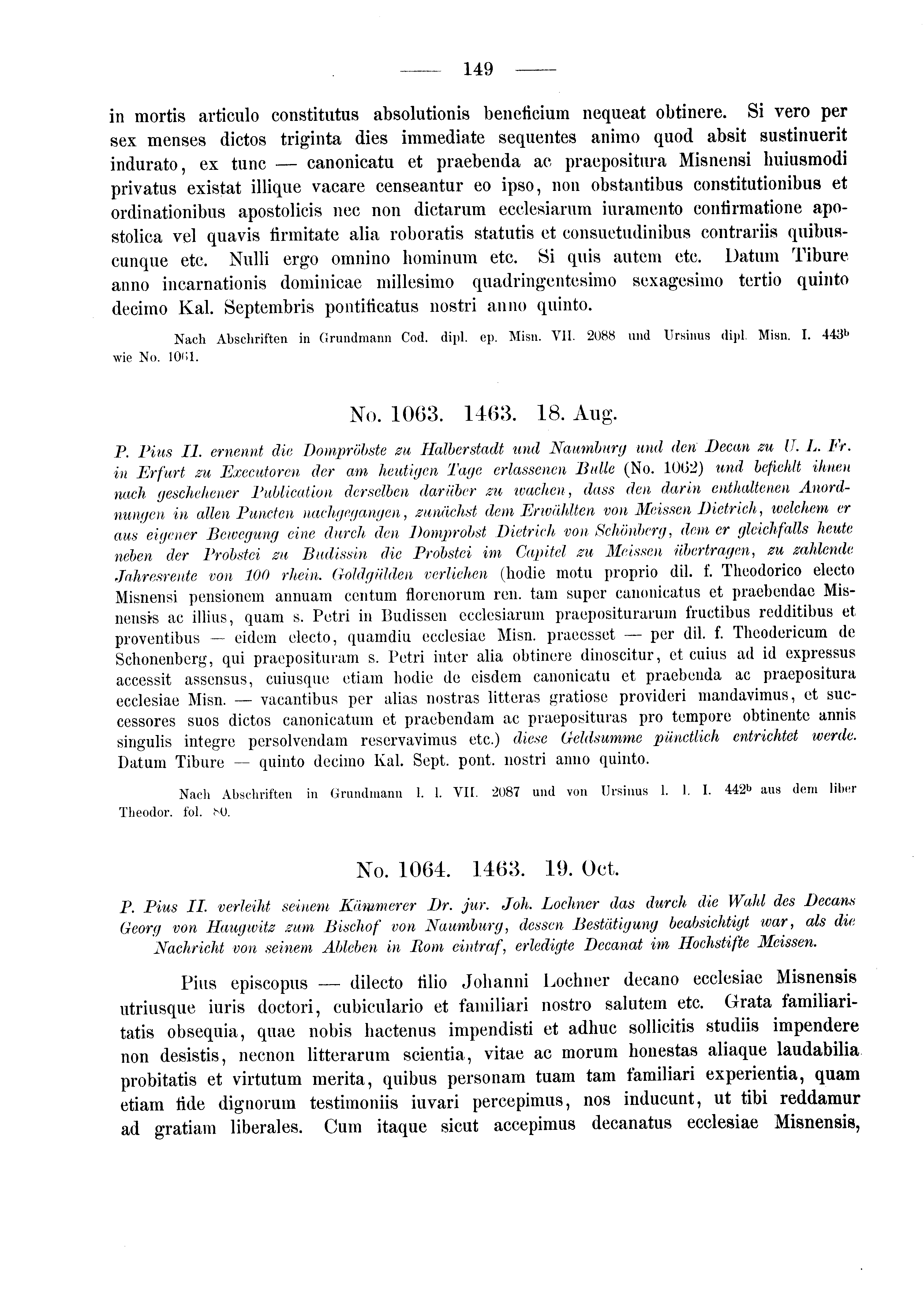 Historische Urkunde Seite 149 aus Band cds2_03