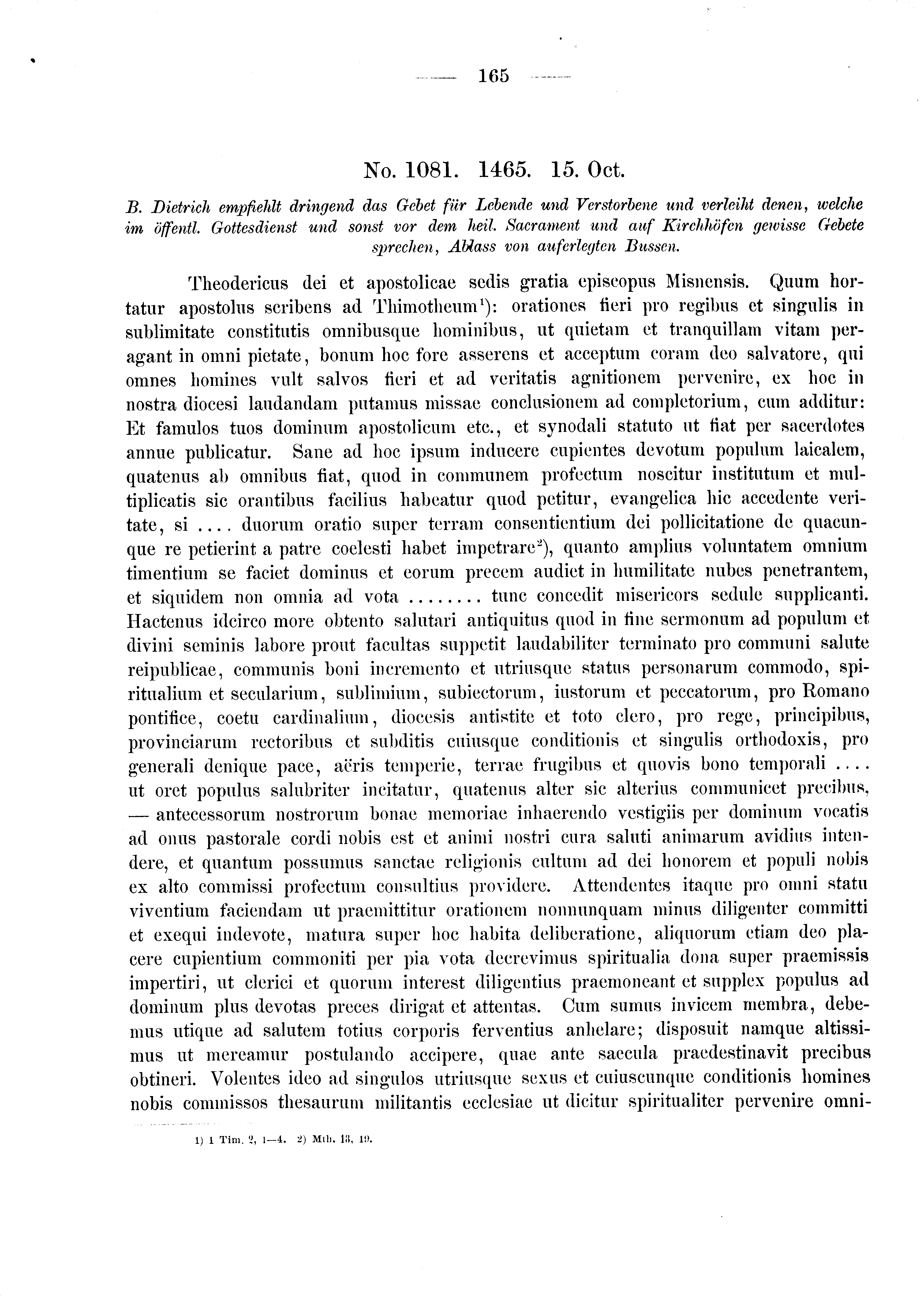 Historische Urkunde Seite 165 aus Band cds2_03