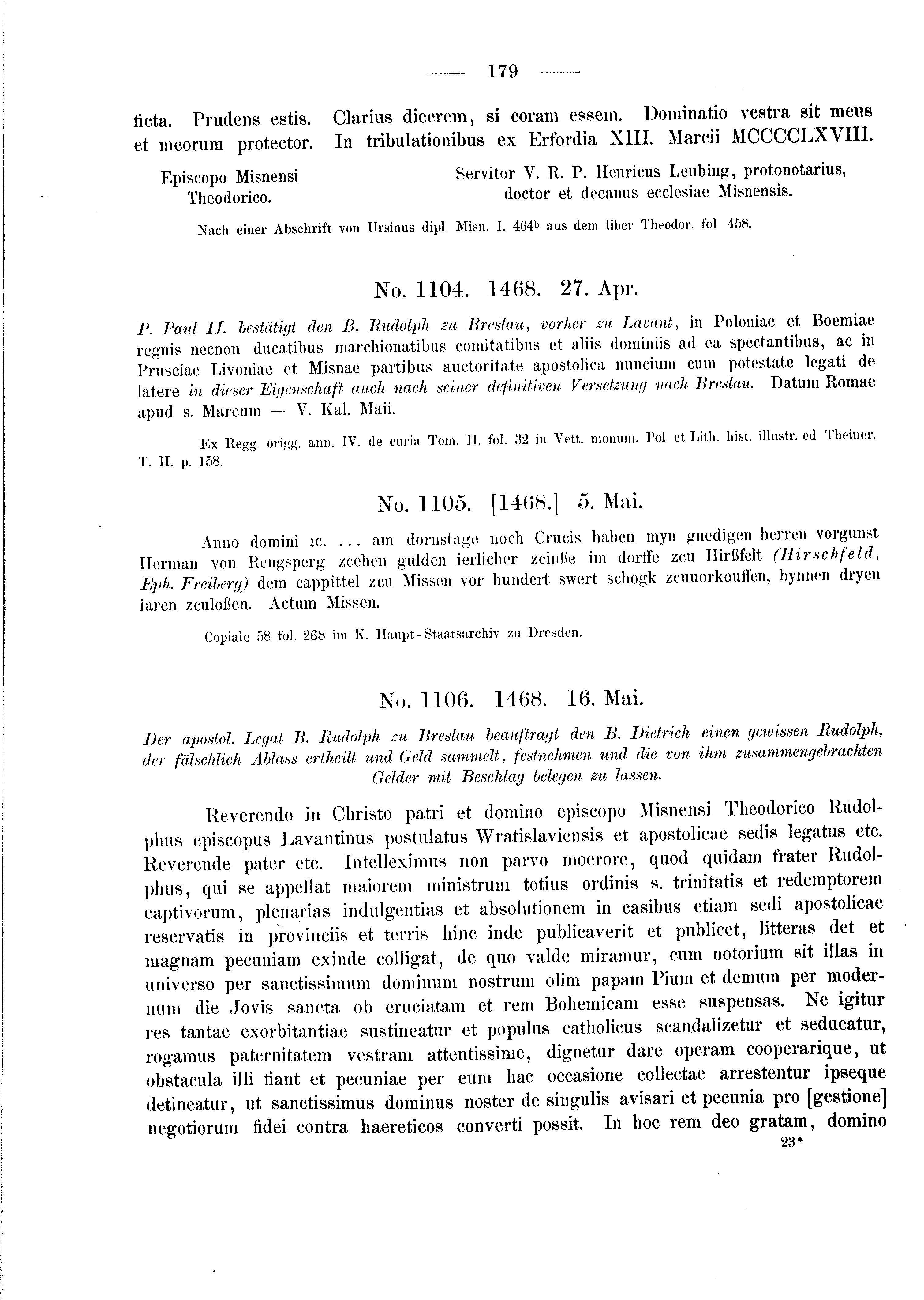 Historische Urkunde Seite 179 aus Band cds2_03