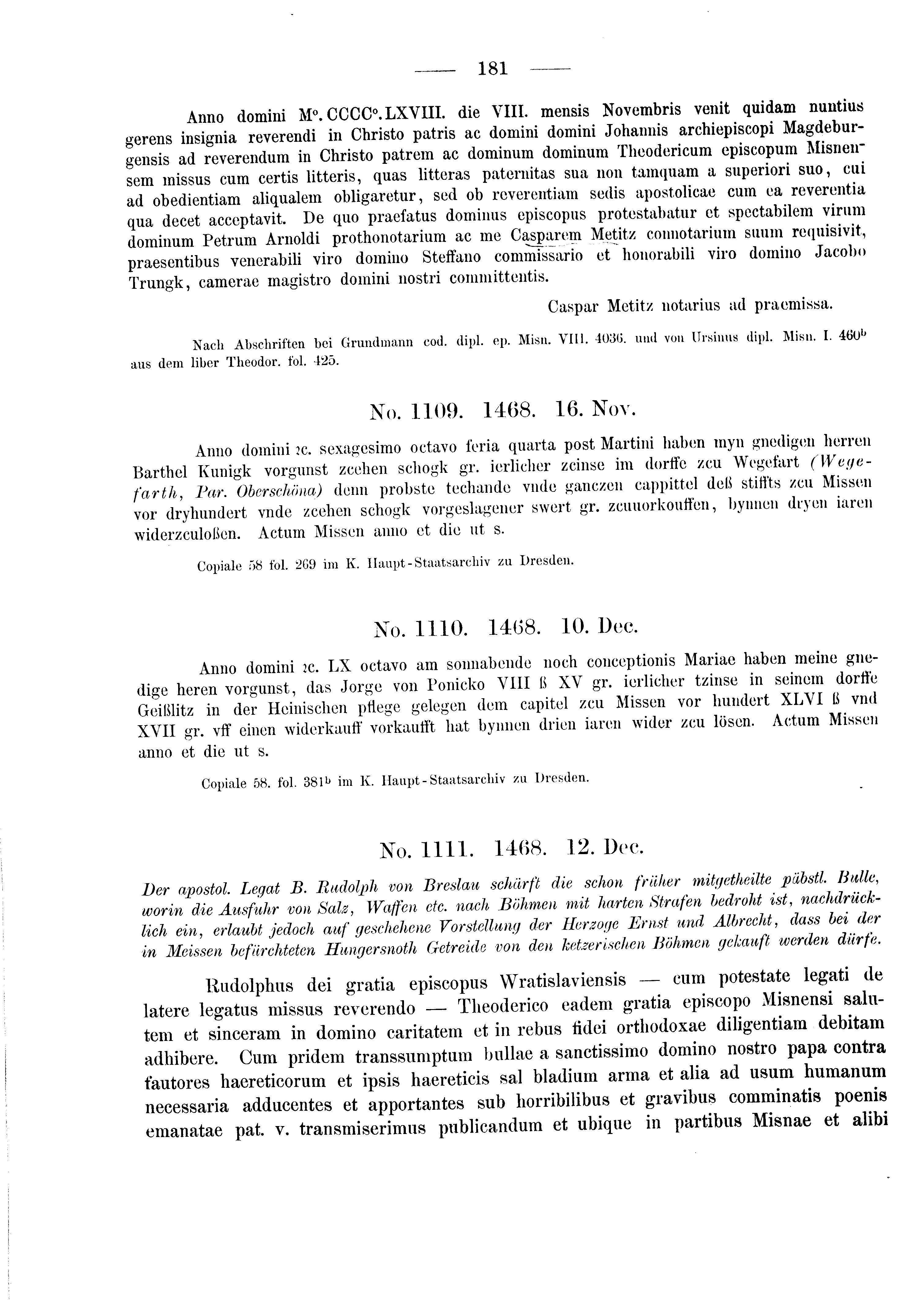 Historische Urkunde Seite 181 aus Band cds2_03