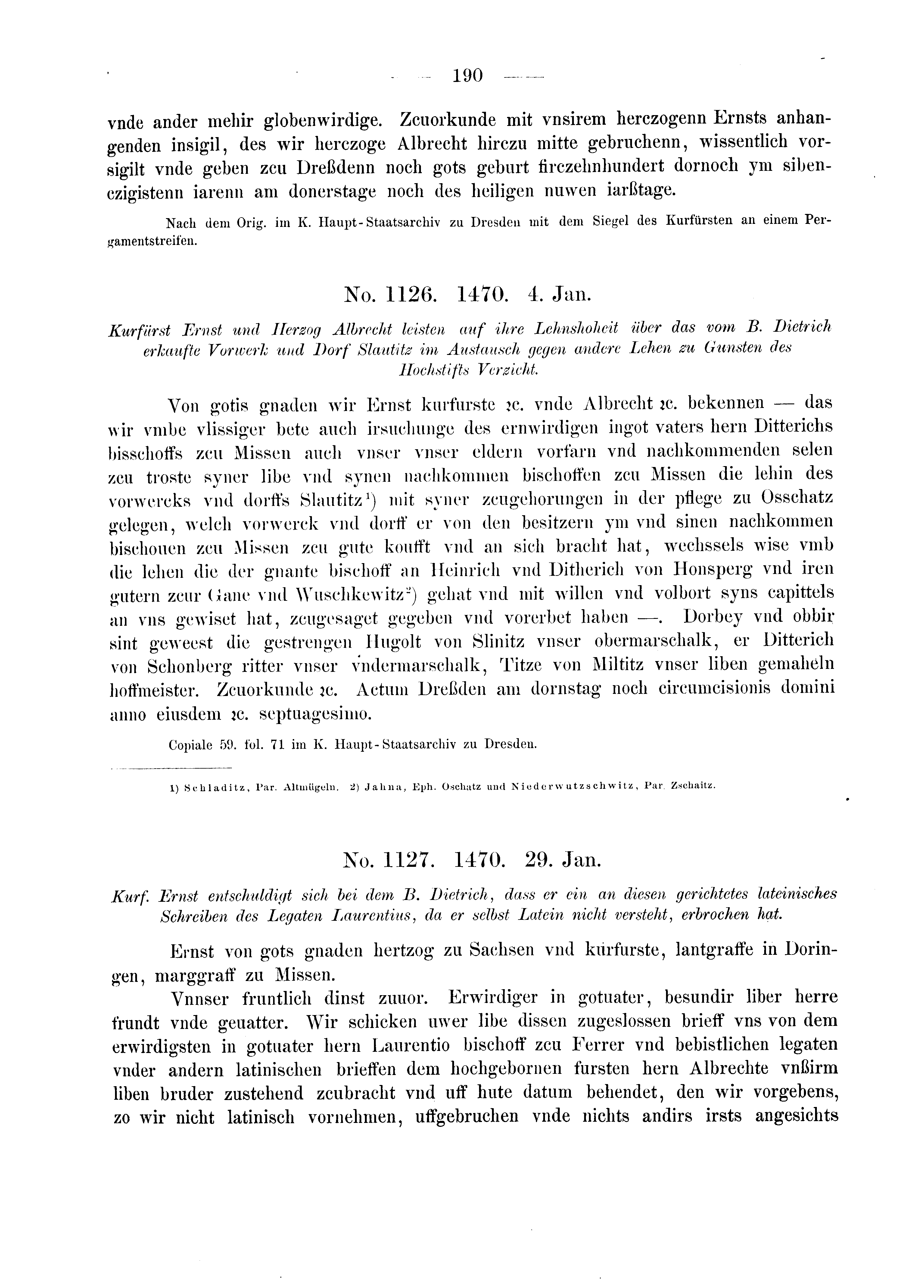 Historische Urkunde Seite 190 aus Band cds2_03