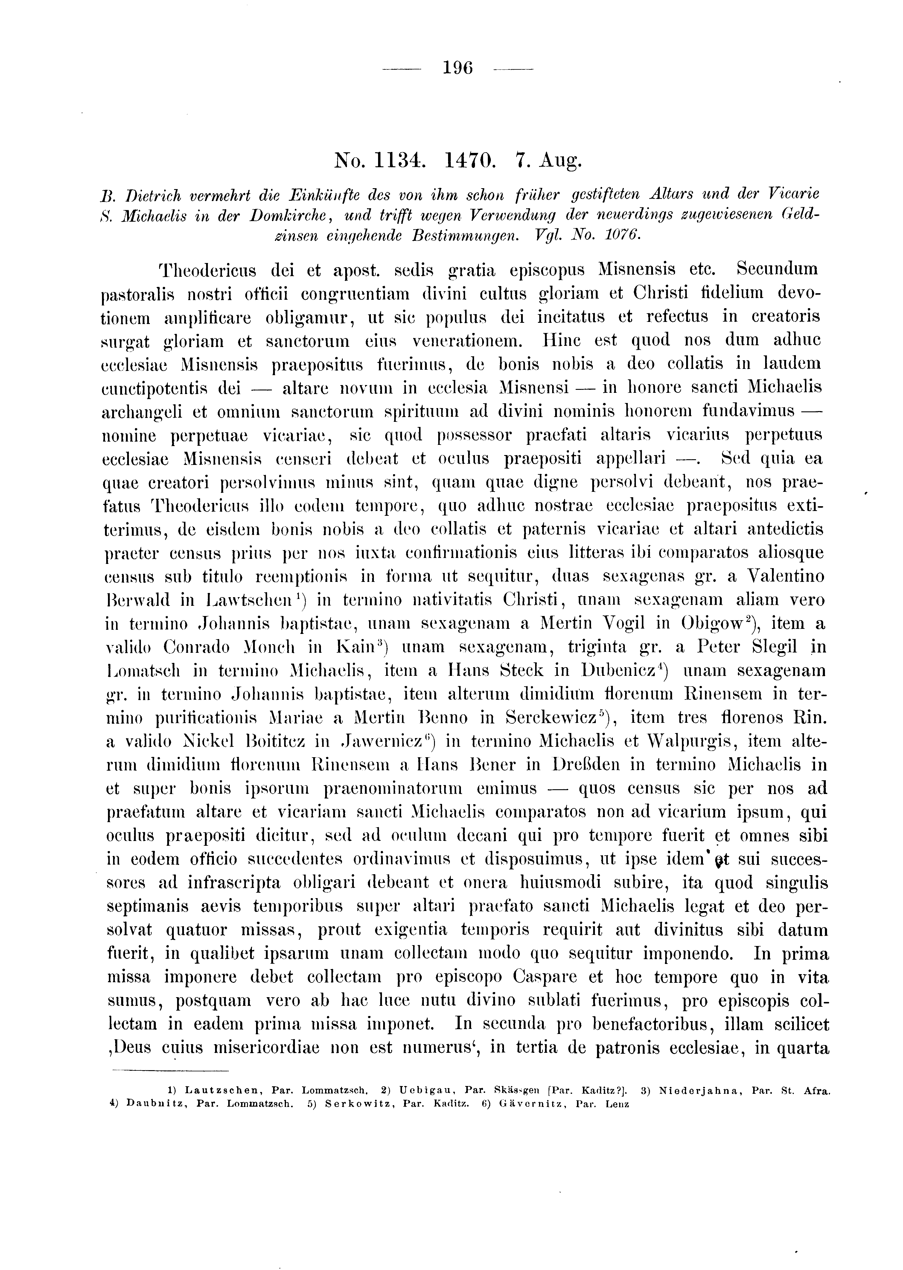 Historische Urkunde Seite 196 aus Band cds2_03