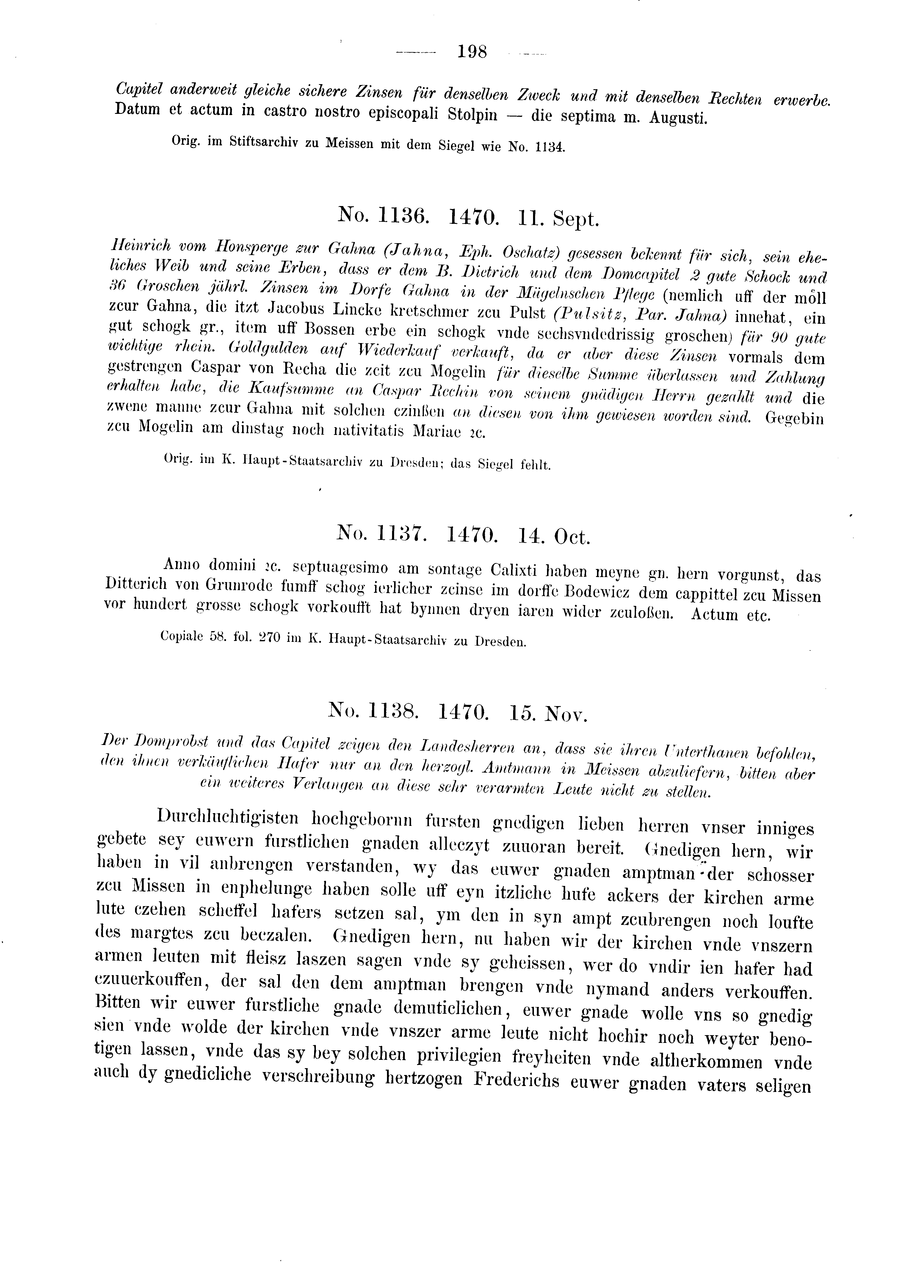 Historische Urkunde Seite 198 aus Band cds2_03