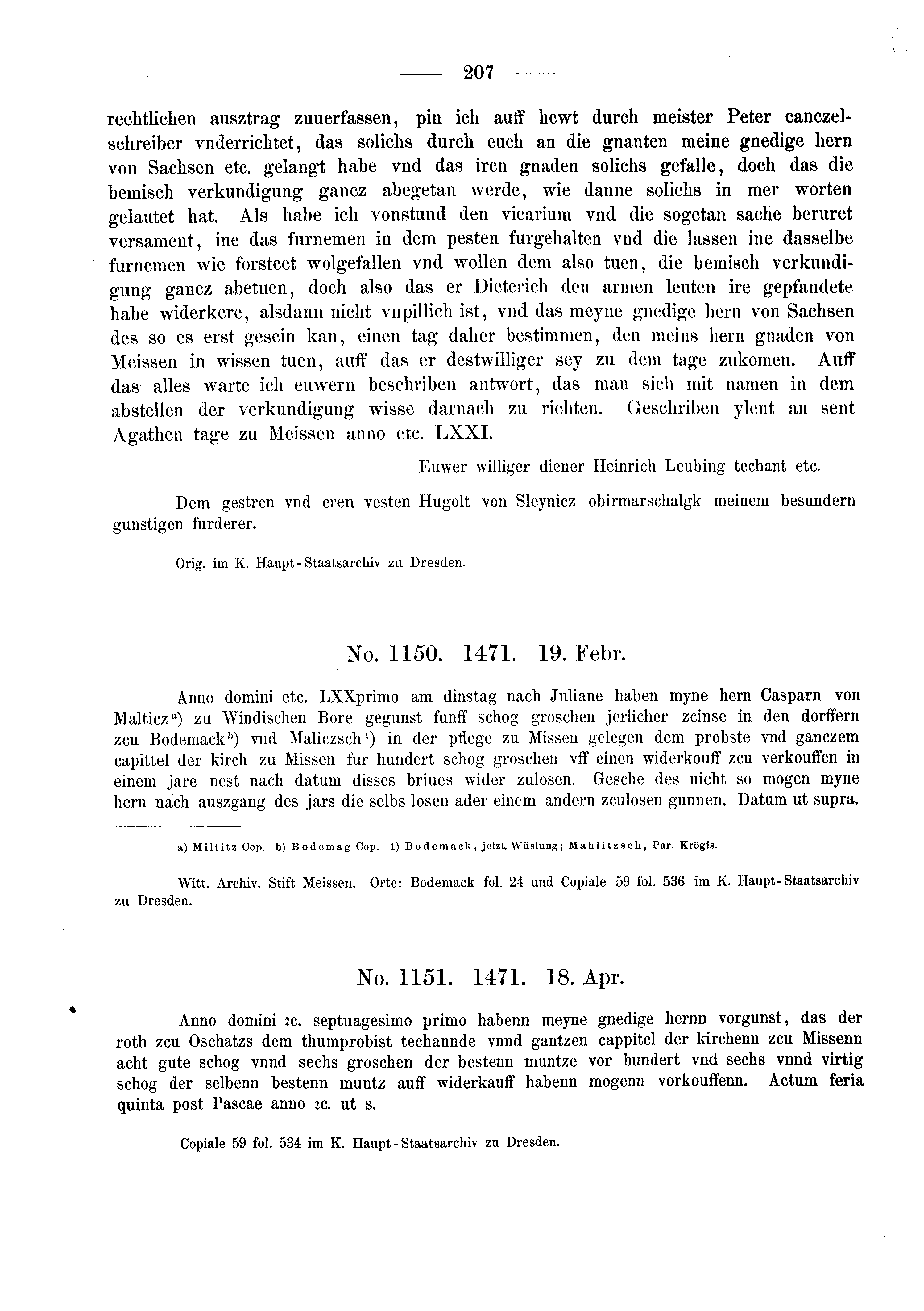 Historische Urkunde Seite 207 aus Band cds2_03