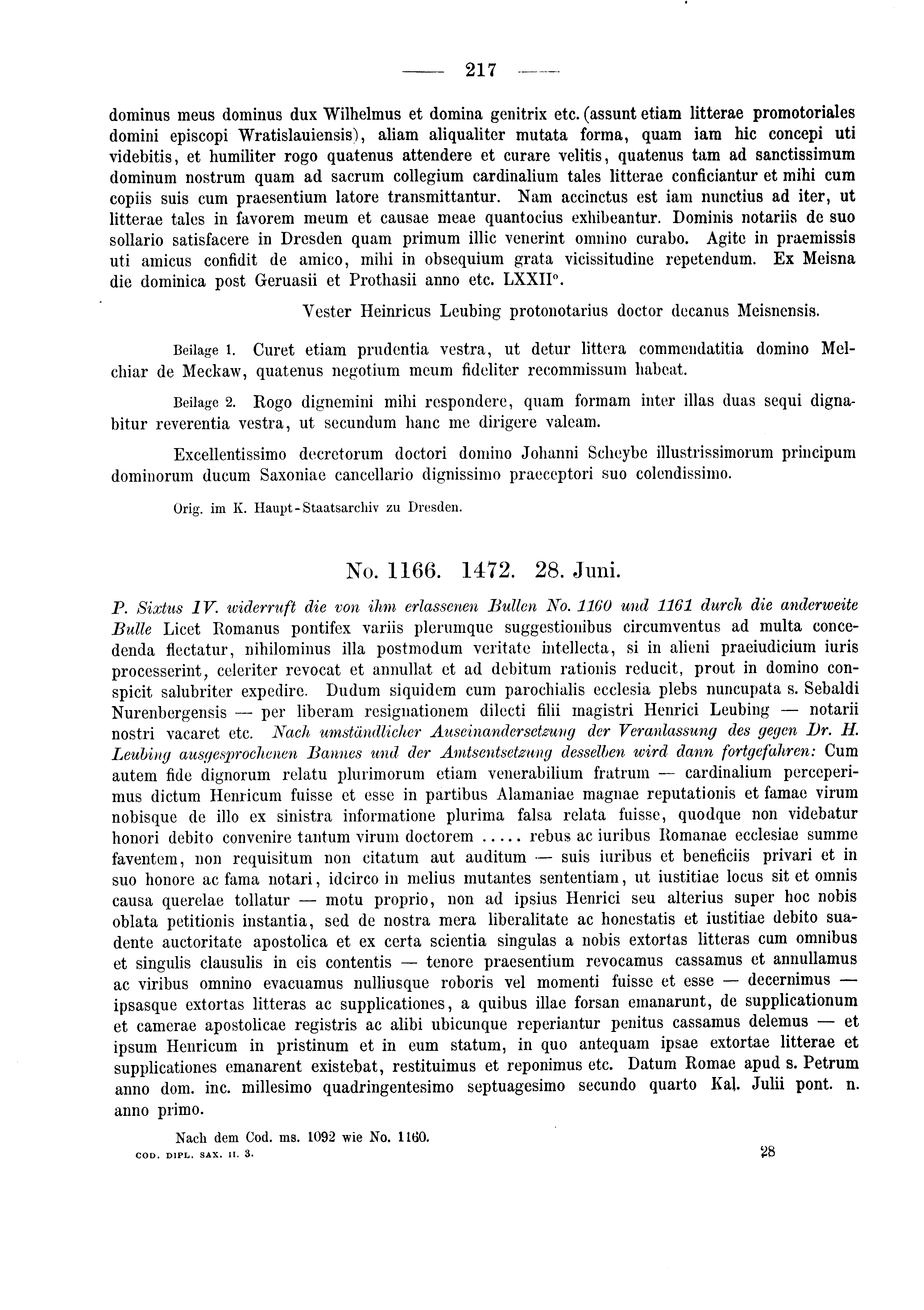 Historische Urkunde Seite 217 aus Band cds2_03