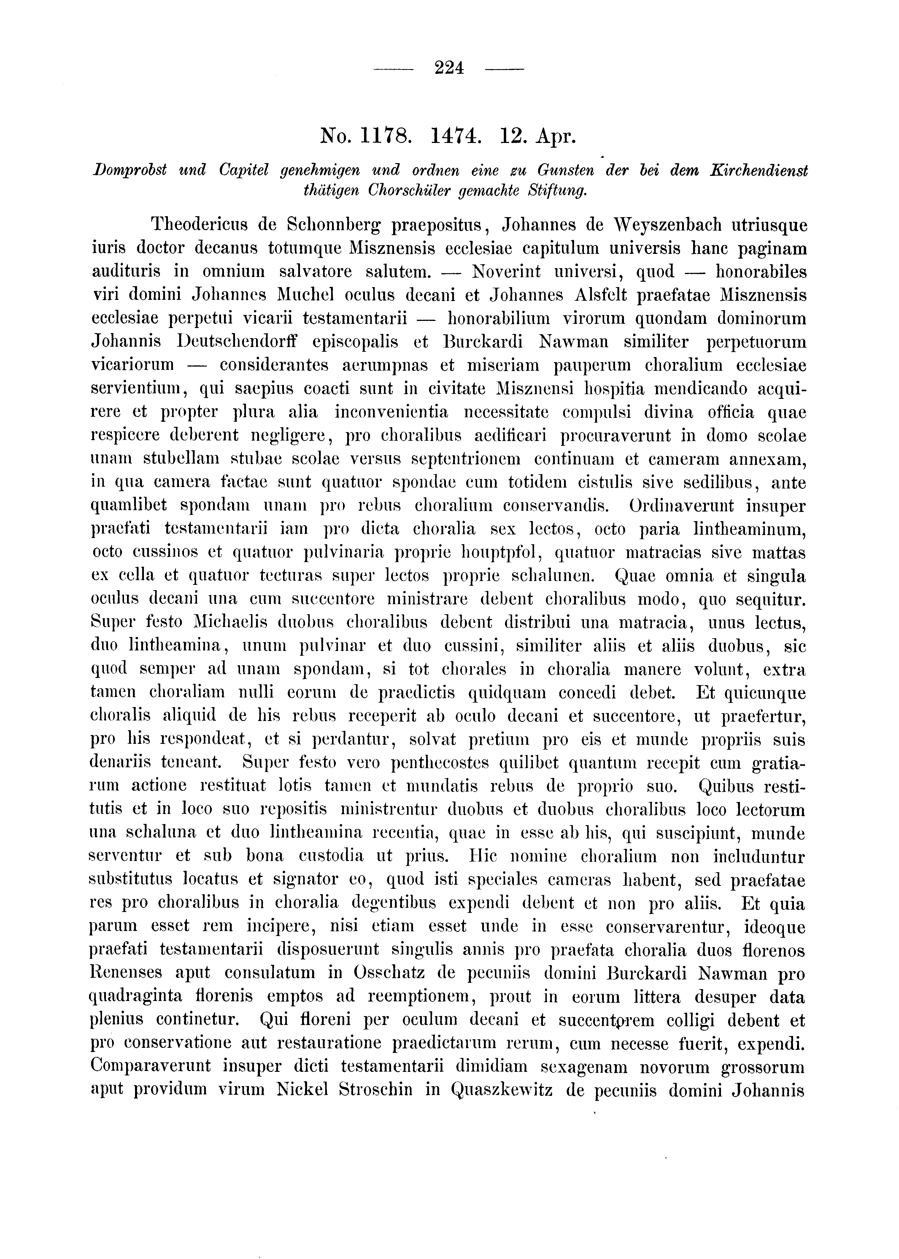 Historische Urkunde Seite 224 aus Band cds2_03