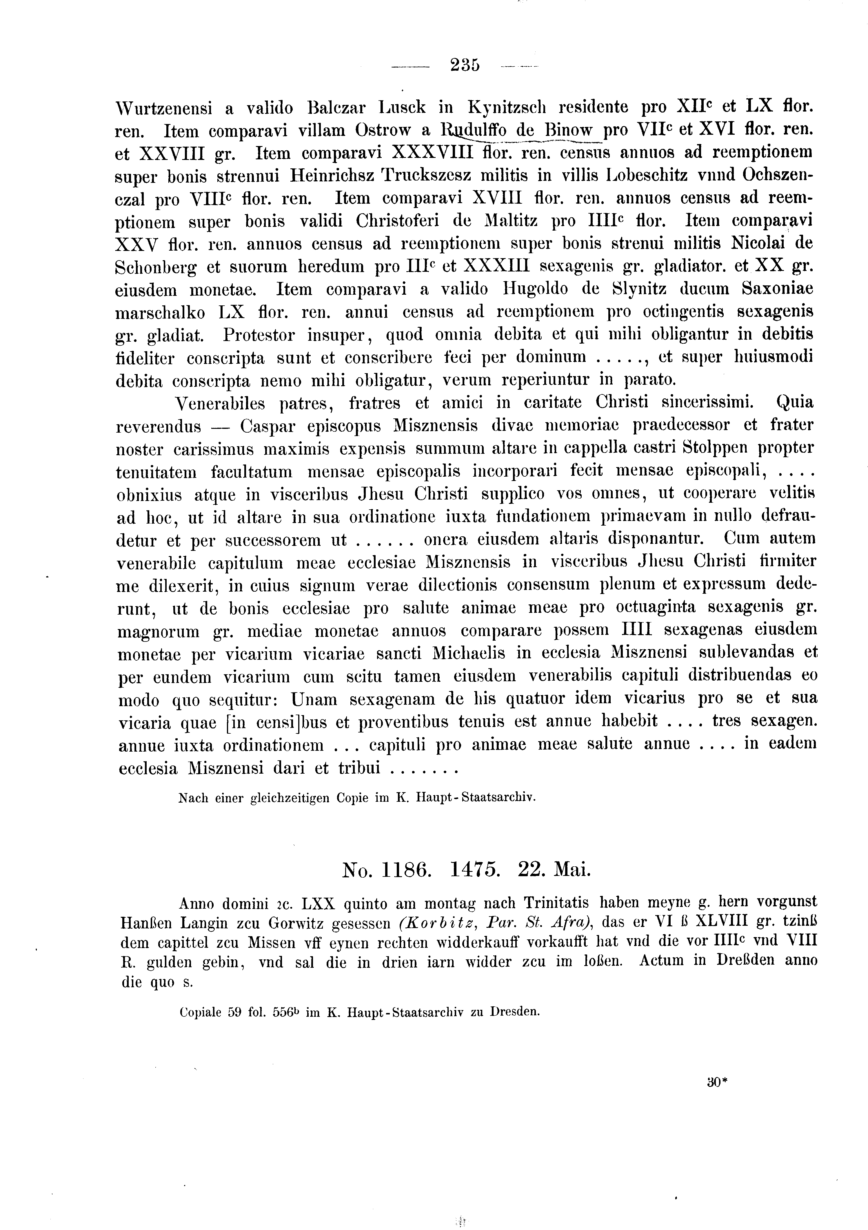 Historische Urkunde Seite 235 aus Band cds2_03