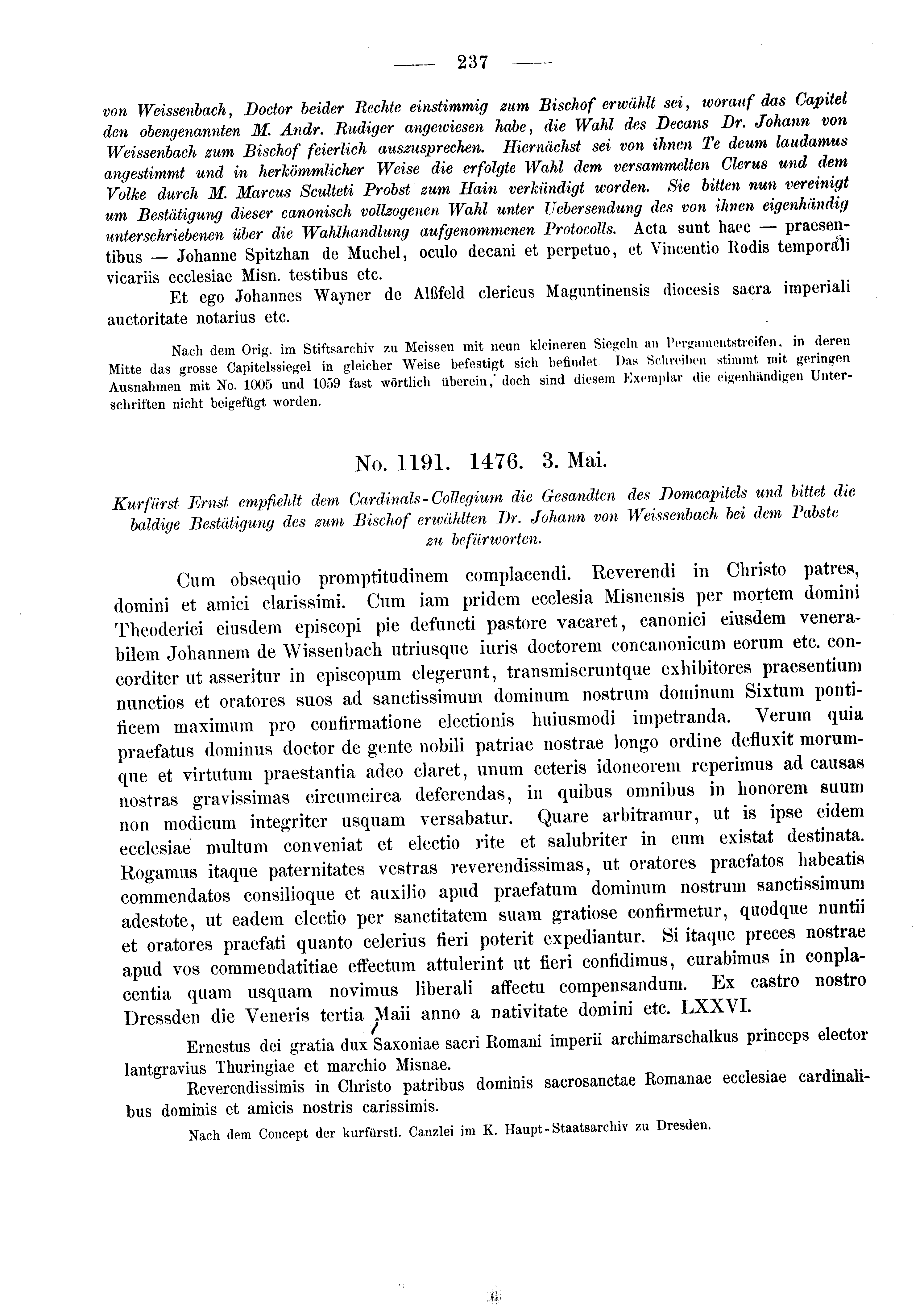 Historische Urkunde Seite 237 aus Band cds2_03