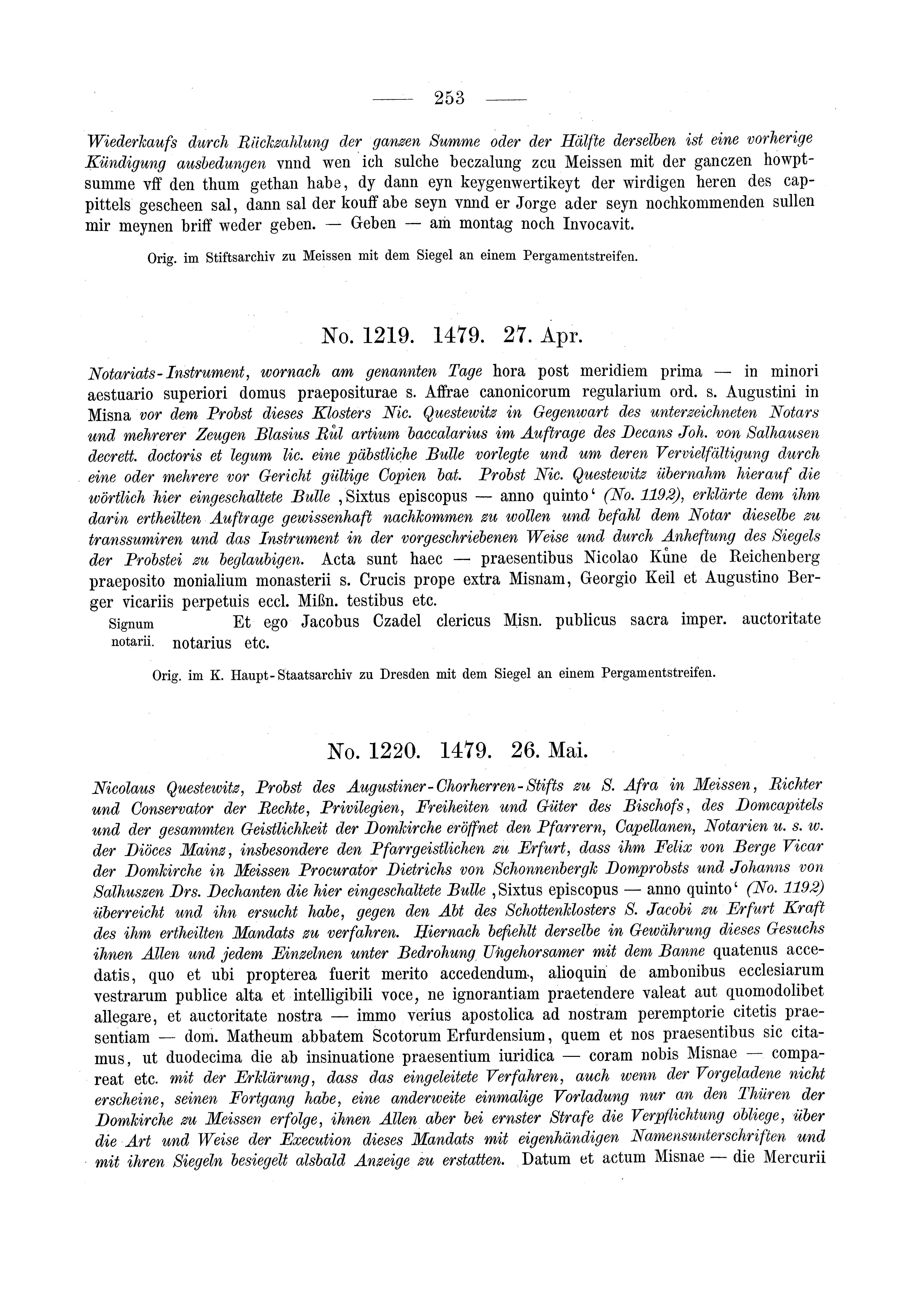 Historische Urkunde Seite 253 aus Band cds2_03