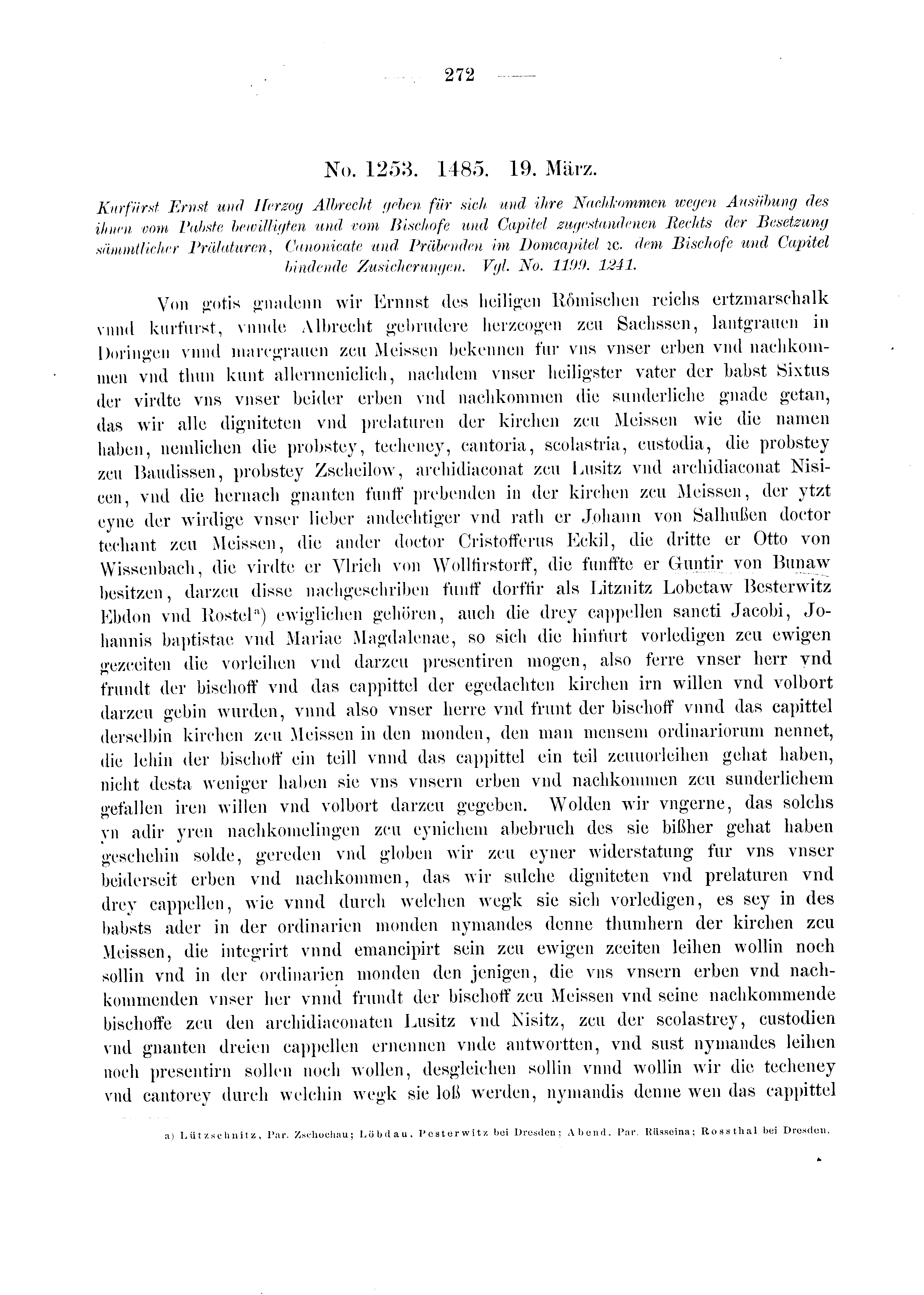 Historische Urkunde Seite 272 aus Band cds2_03