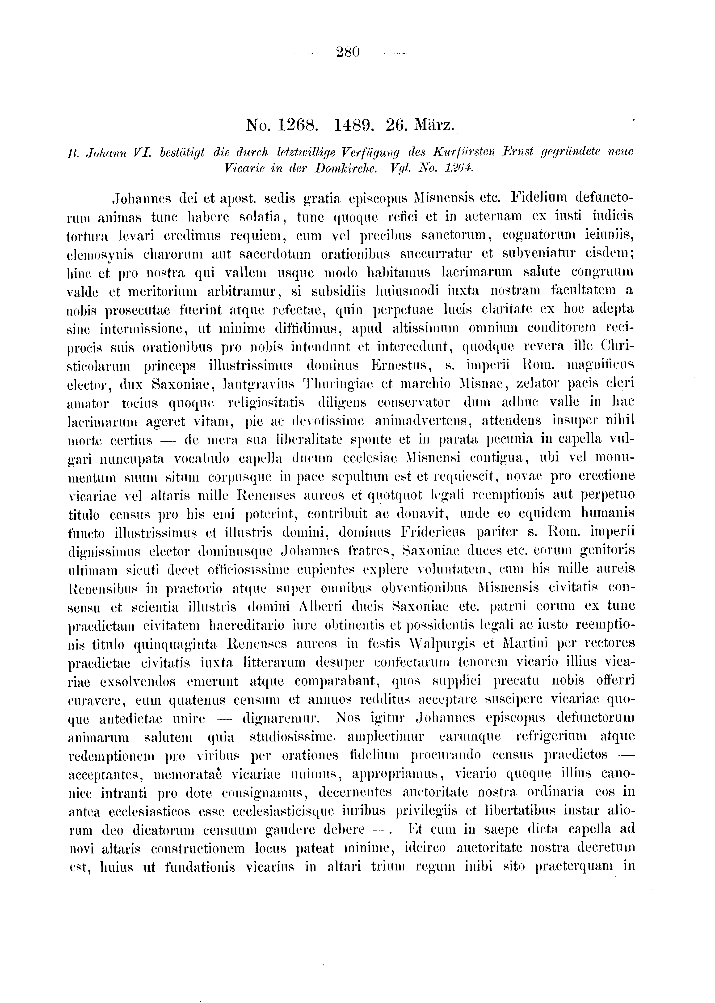 Historische Urkunde Seite 280 aus Band cds2_03