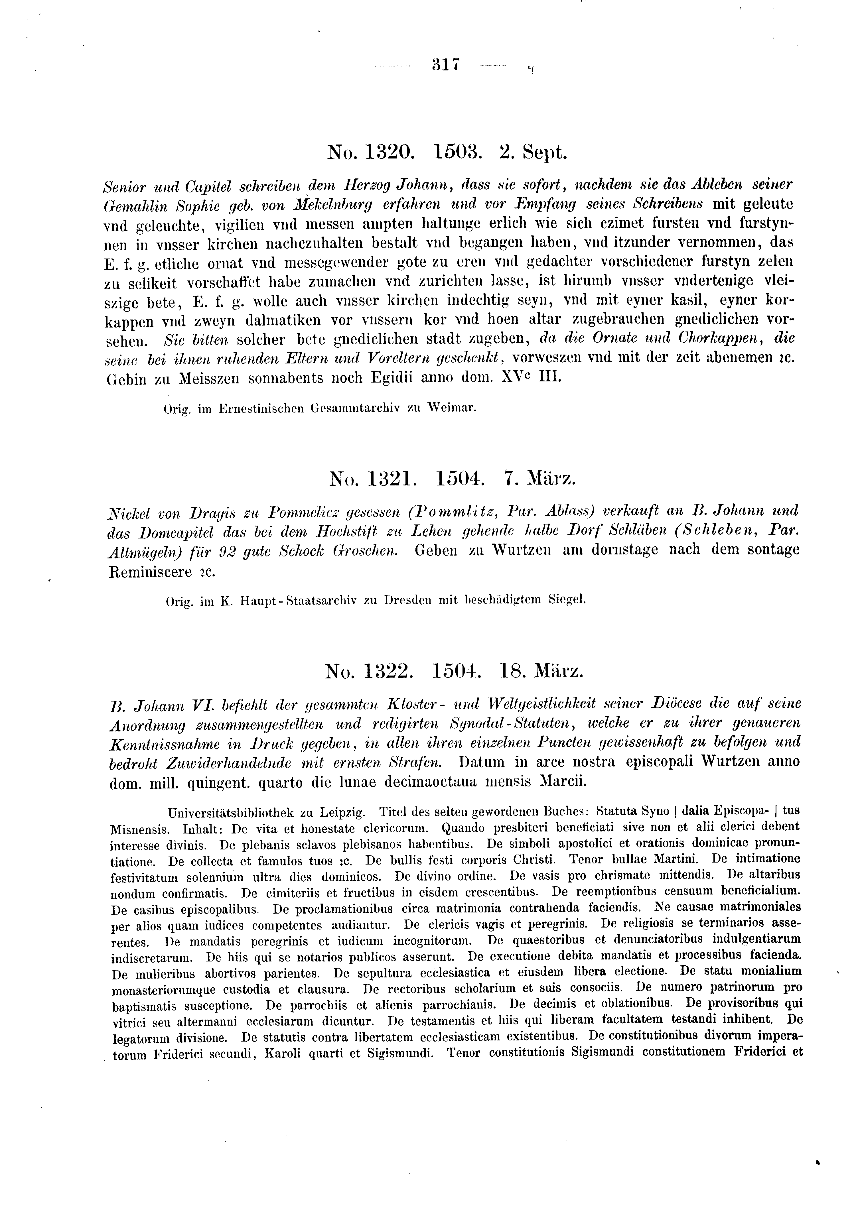 Historische Urkunde Seite 317 aus Band cds2_03