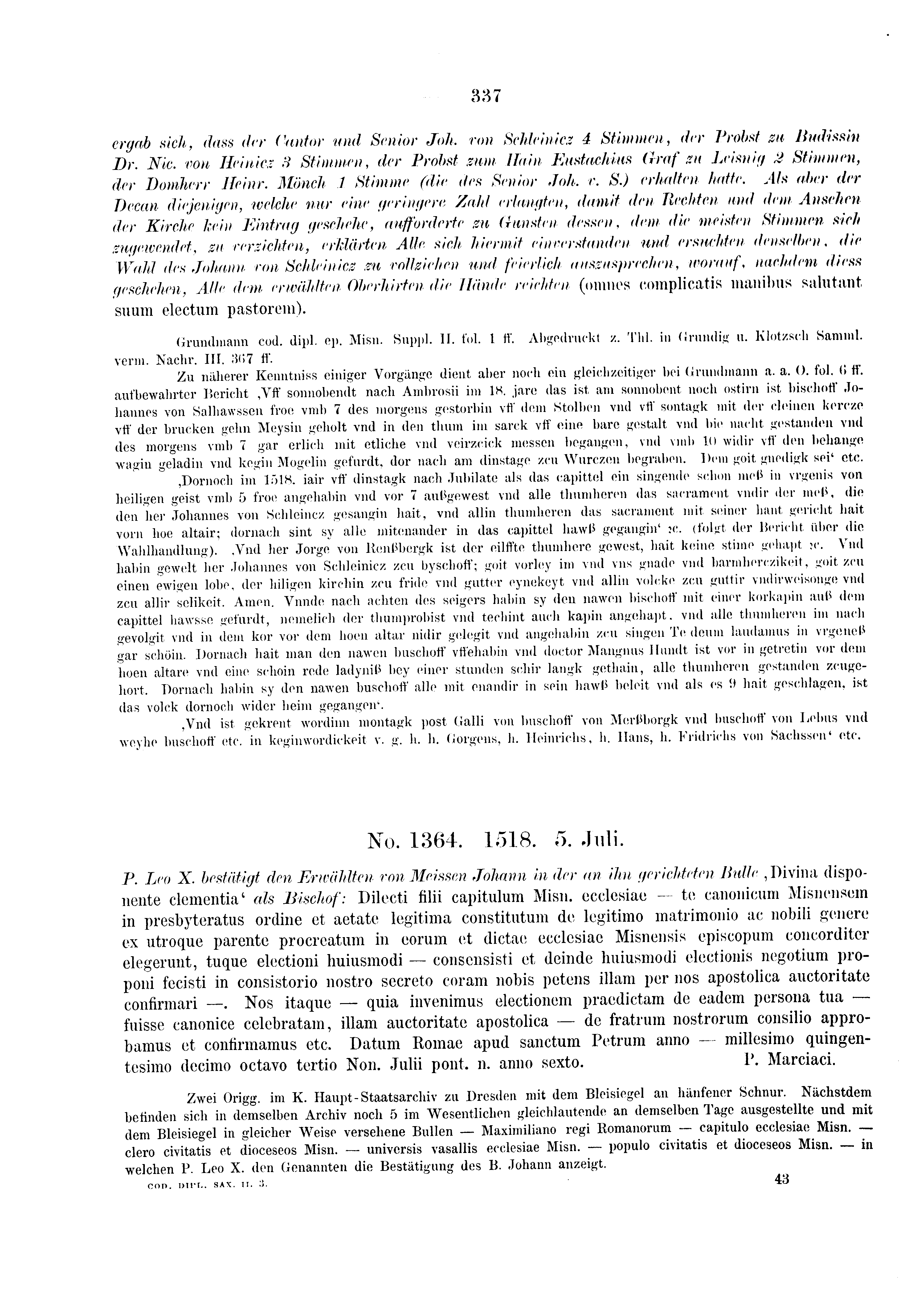 Historische Urkunde Seite 337 aus Band cds2_03