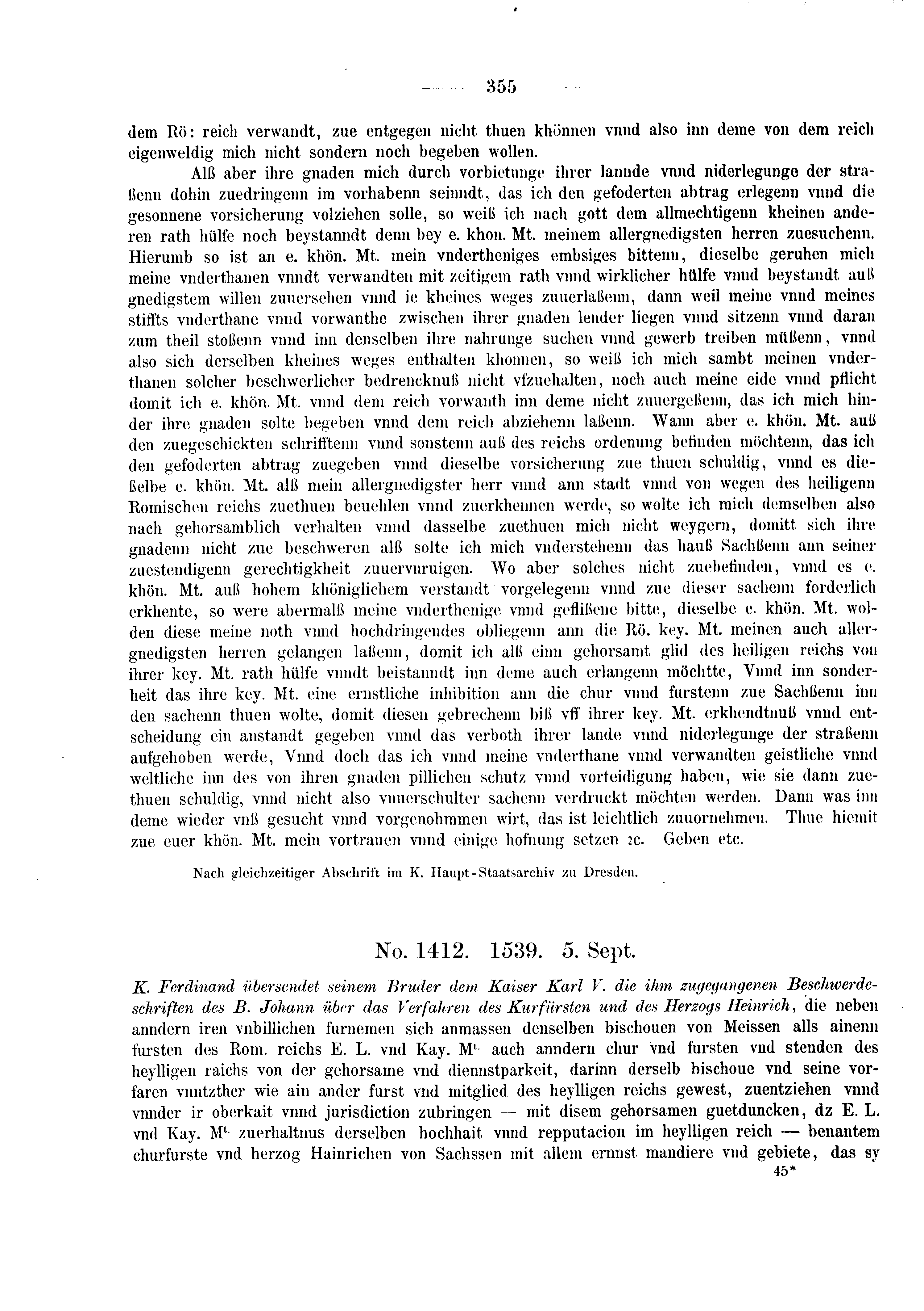 Historische Urkunde Seite 355 aus Band cds2_03