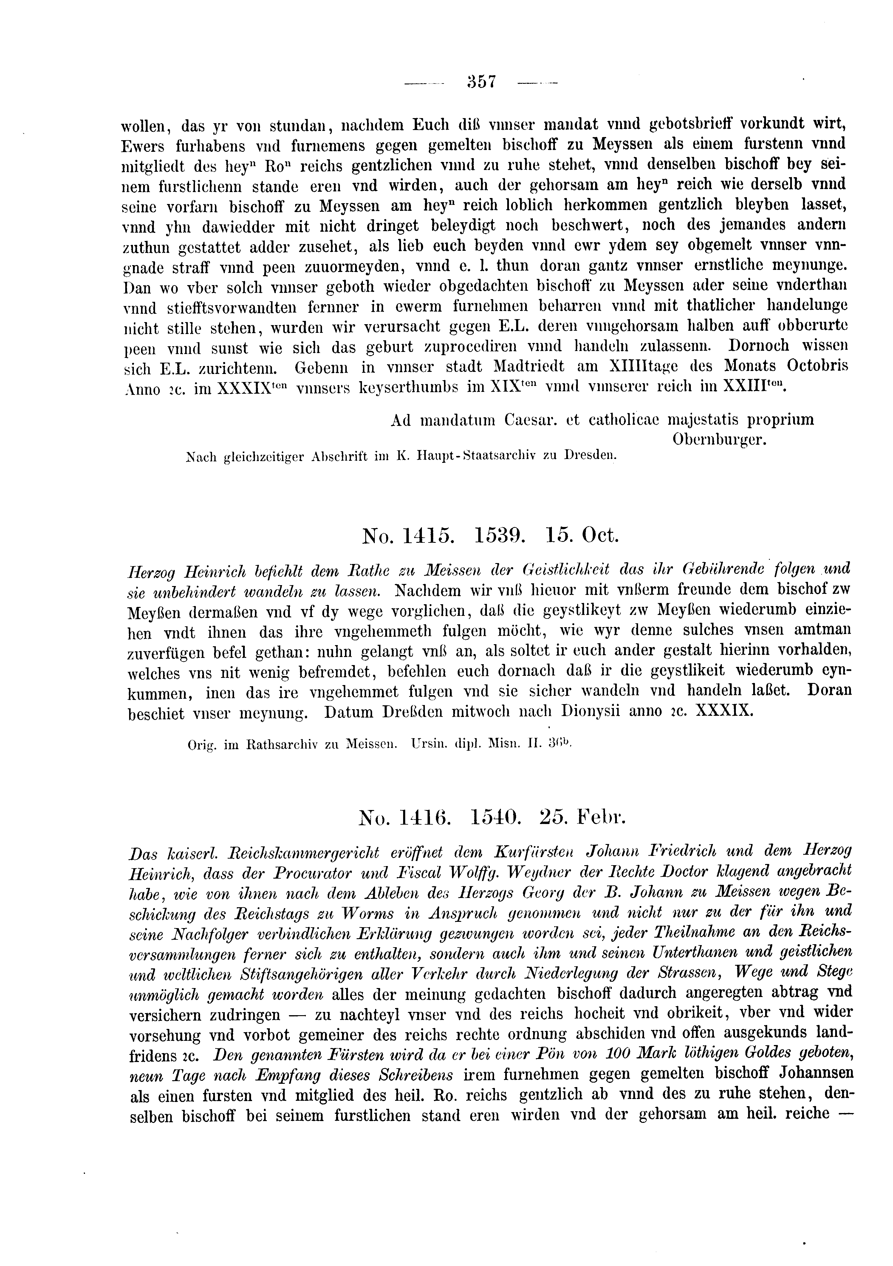 Historische Urkunde Seite 357 aus Band cds2_03