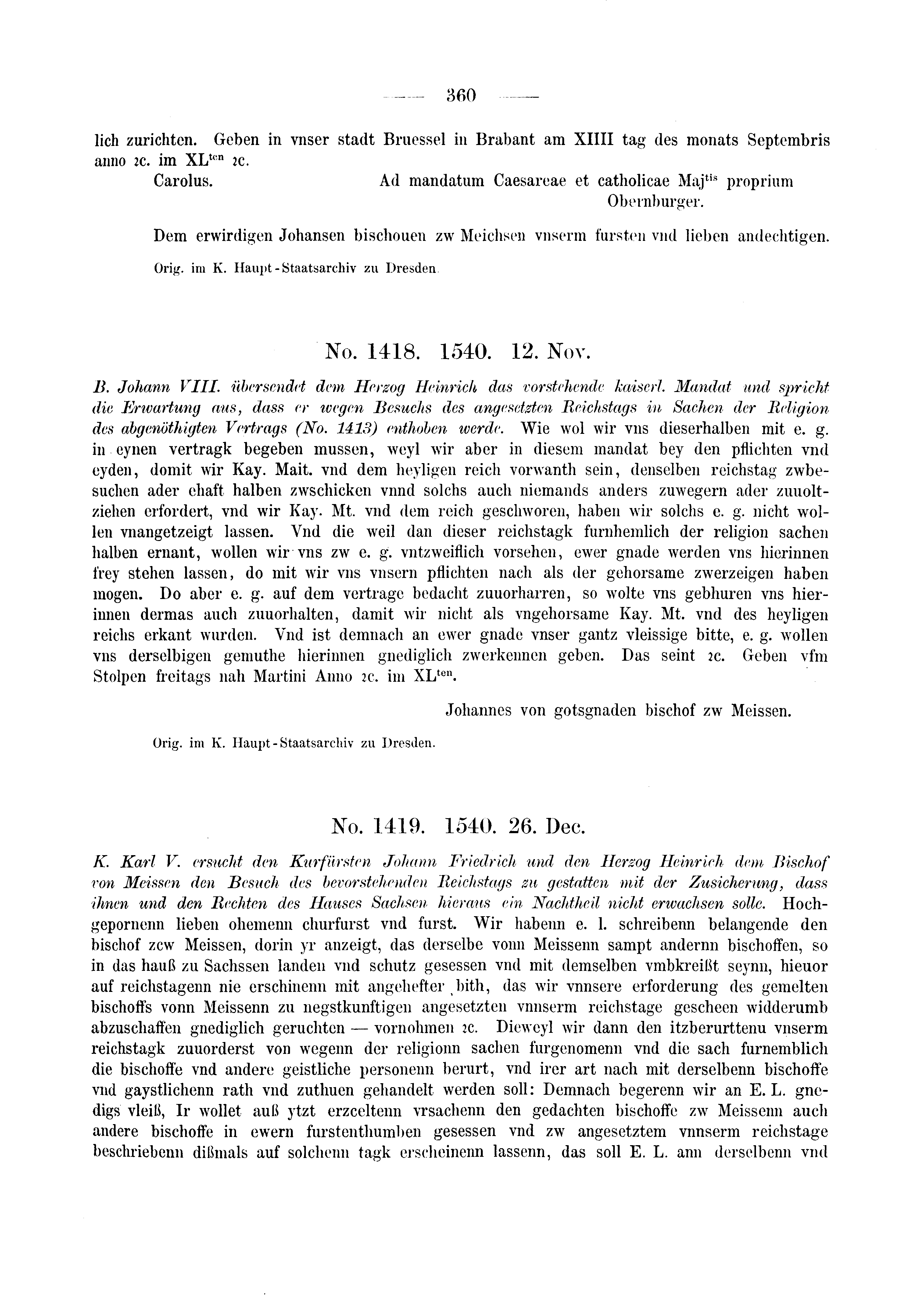 Historische Urkunde Seite 360 aus Band cds2_03