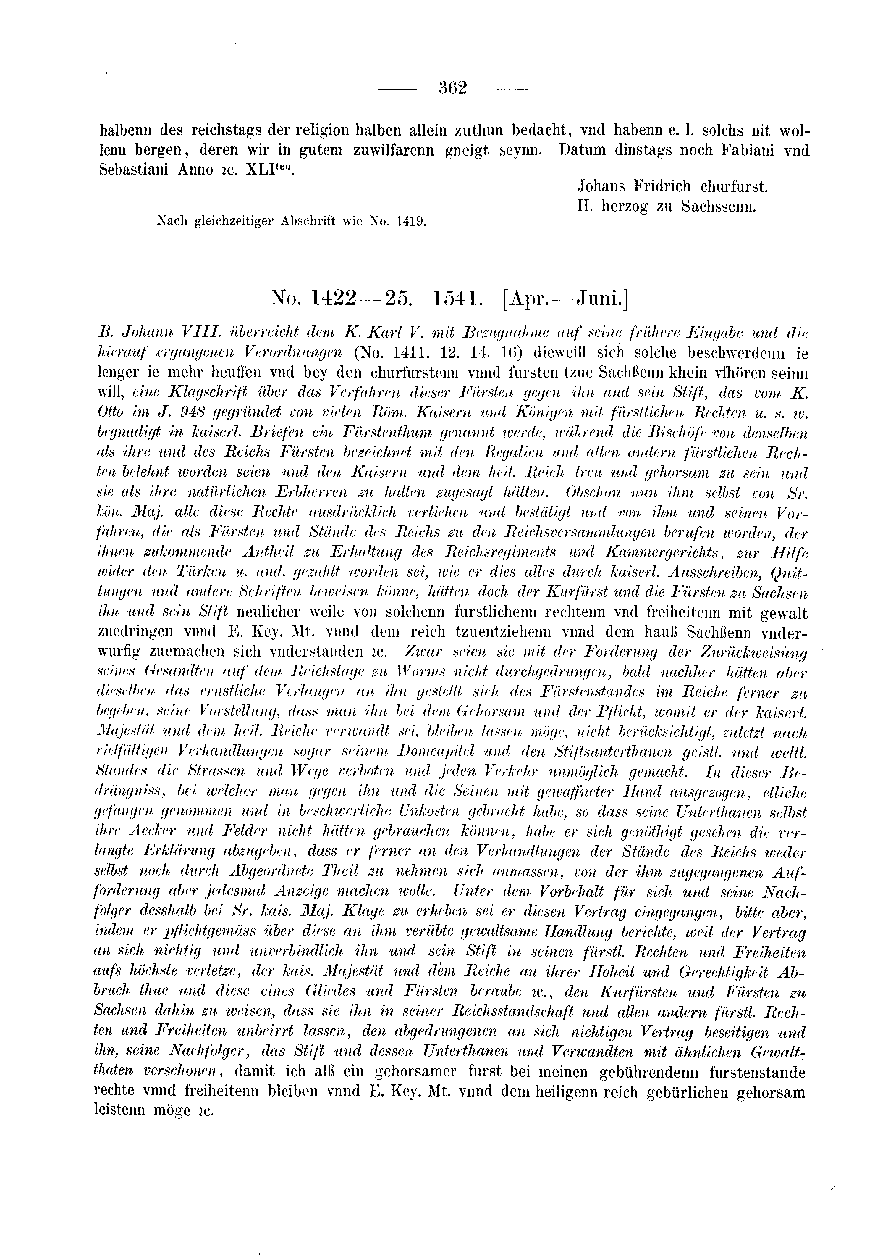 Historische Urkunde Seite 362 aus Band cds2_03