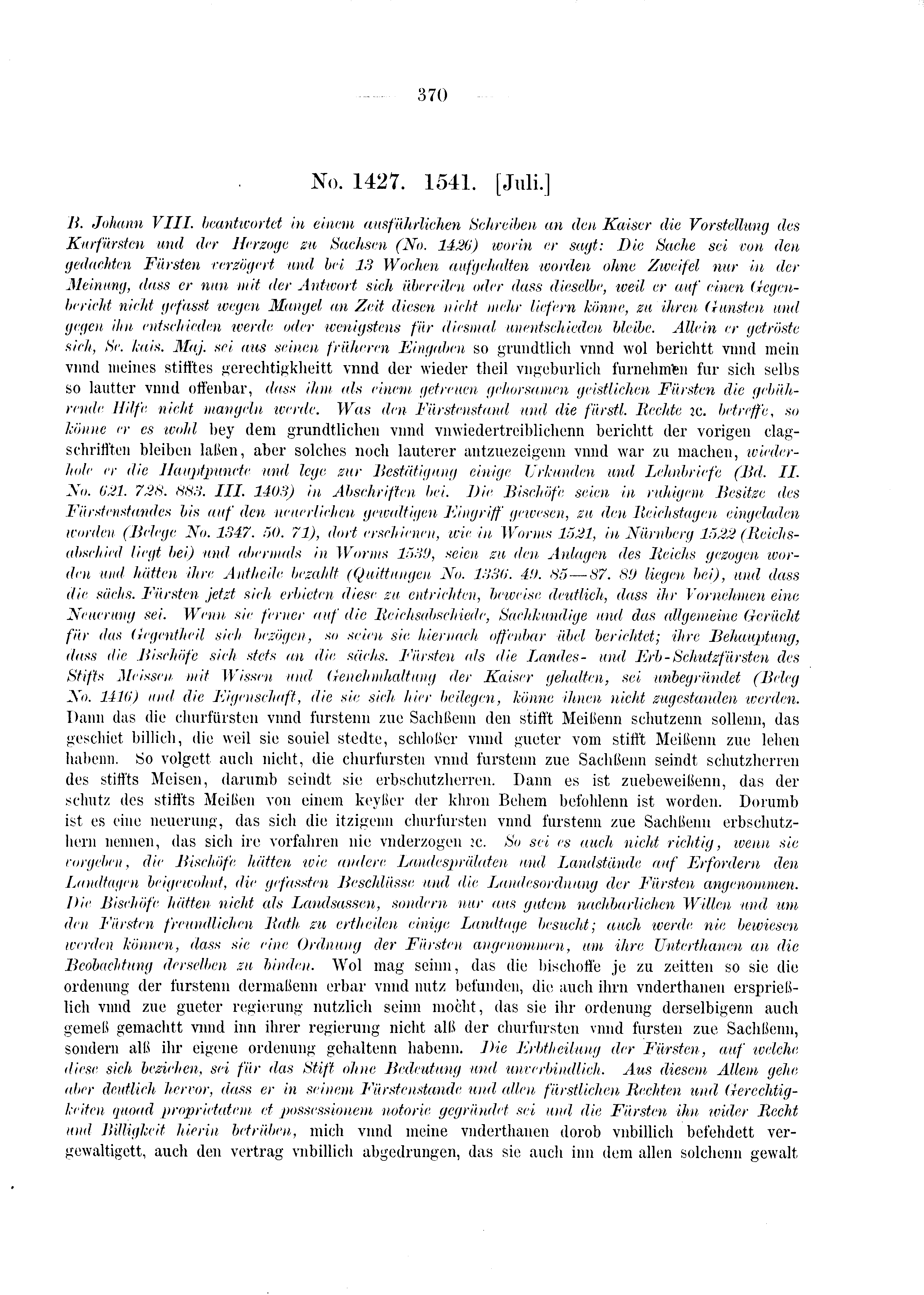 Historische Urkunde Seite 370 aus Band cds2_03