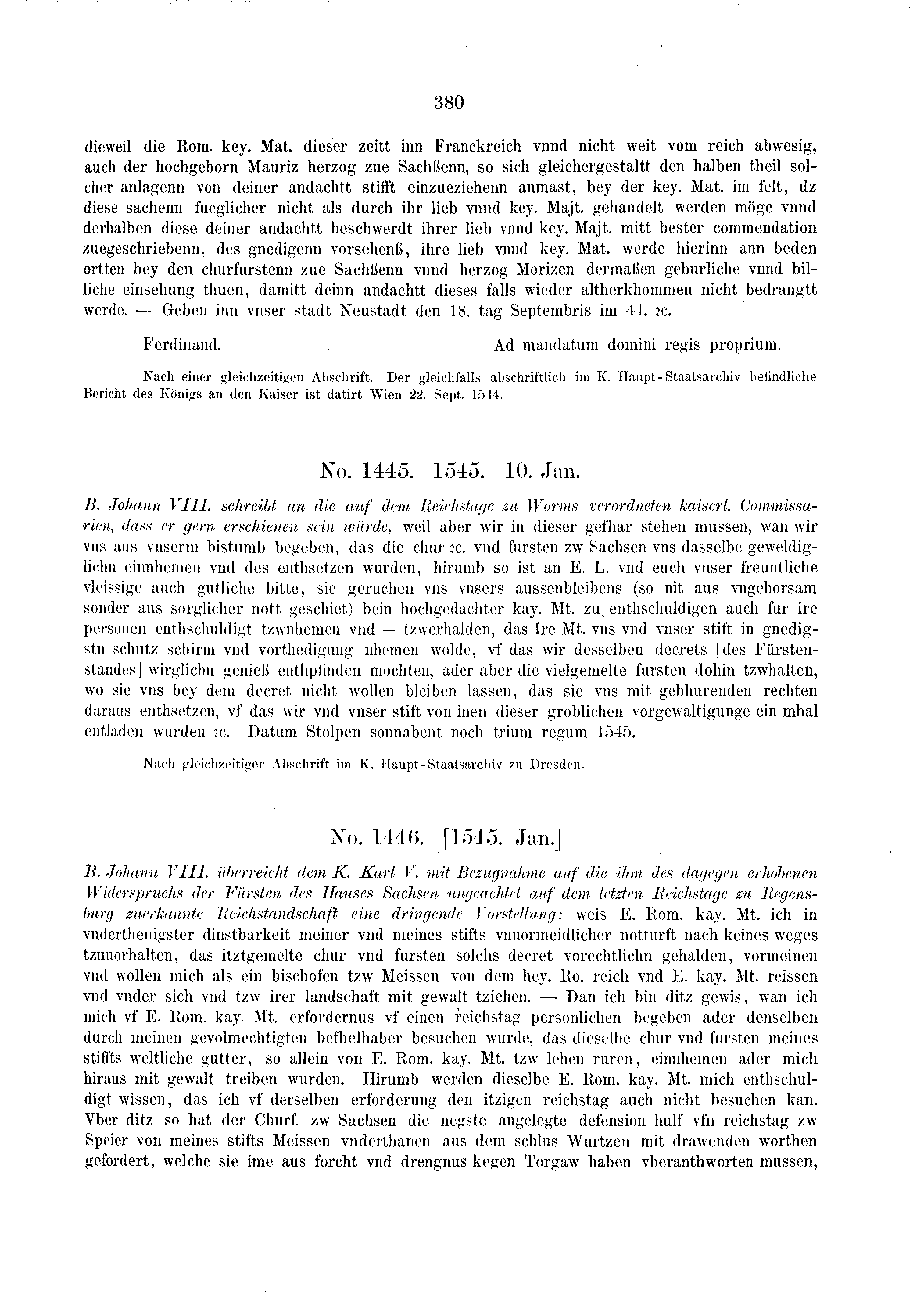 Historische Urkunde Seite 380 aus Band cds2_03