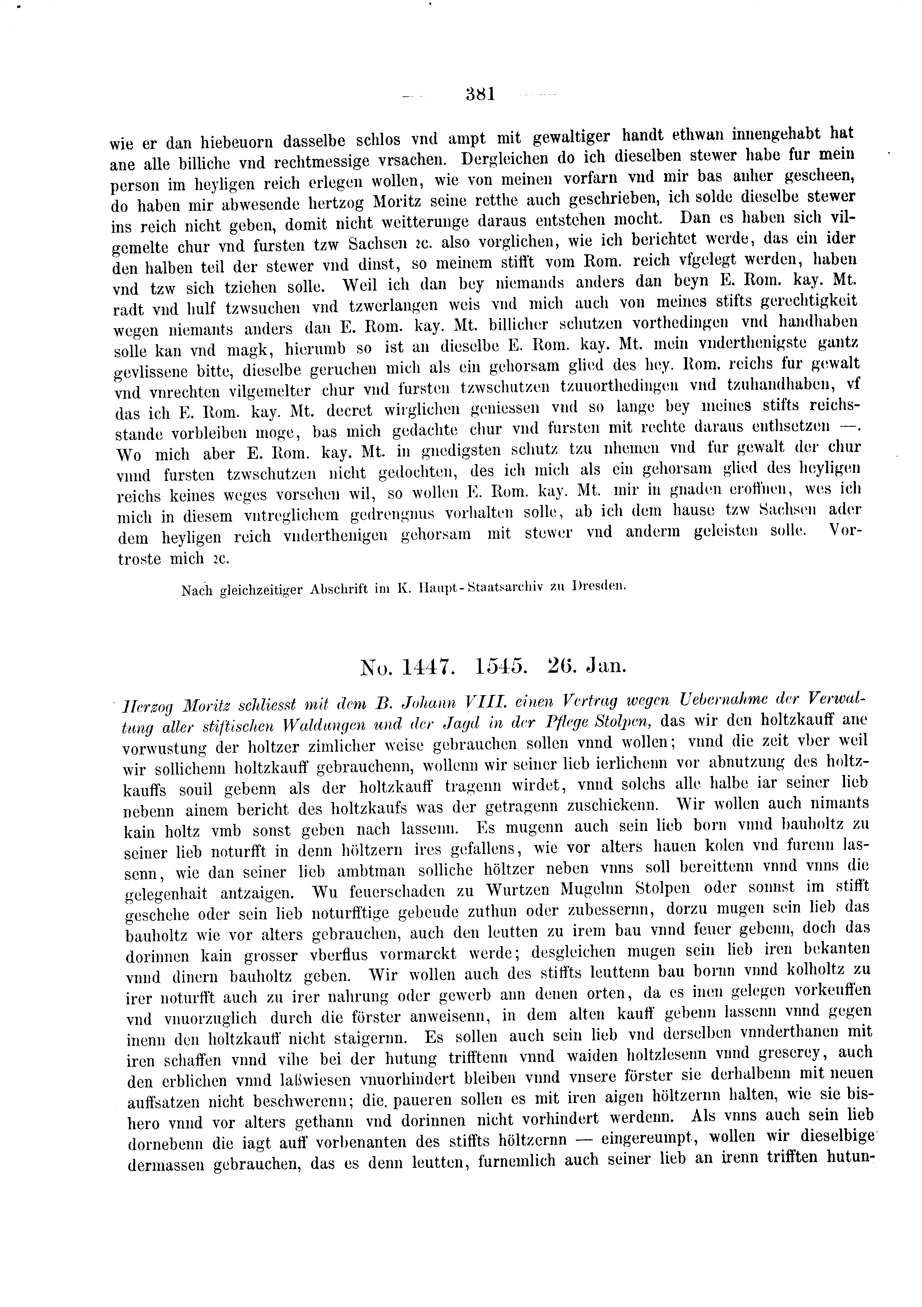 Historische Urkunde Seite 381 aus Band cds2_03