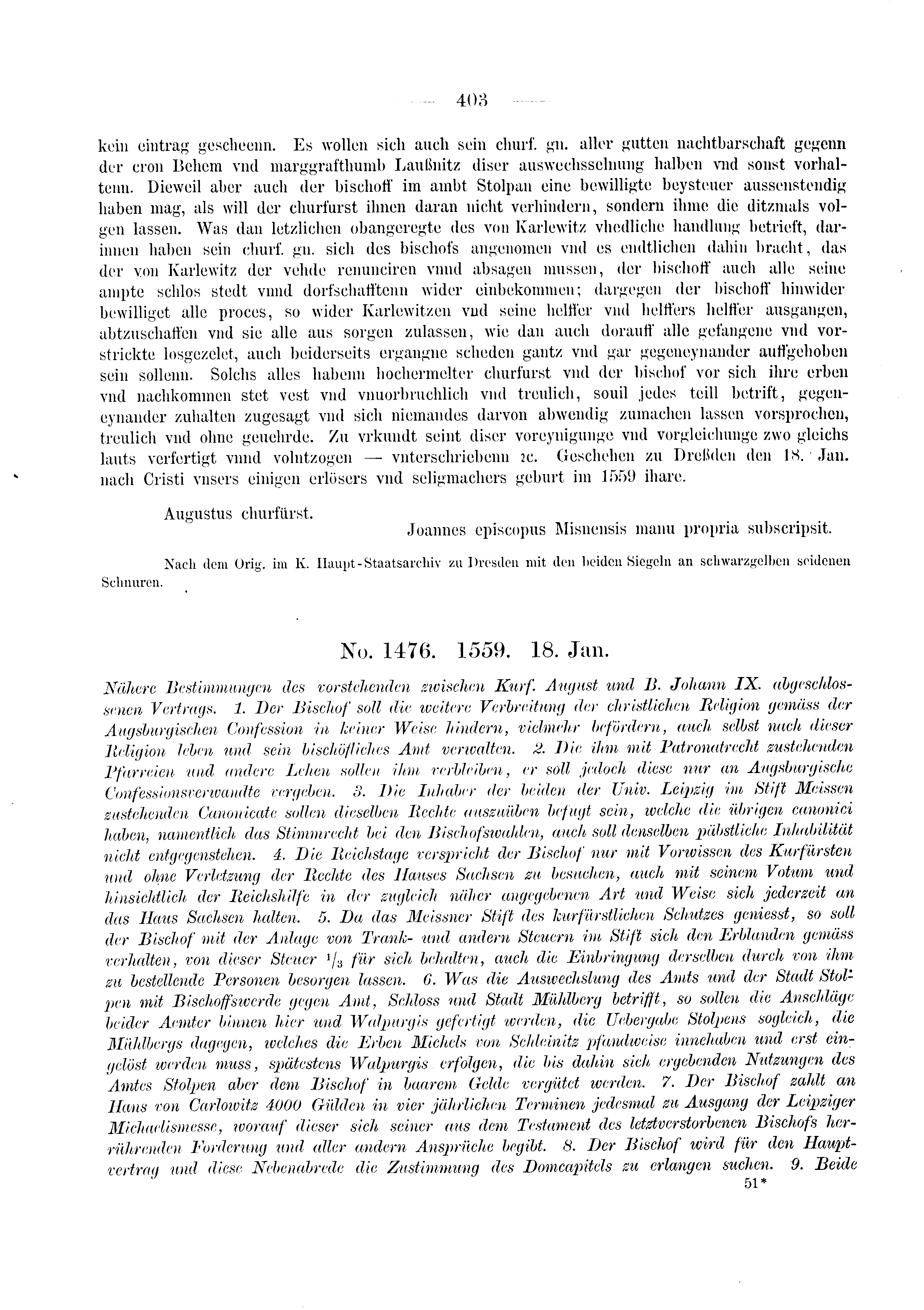 Historische Urkunde Seite 403 aus Band cds2_03