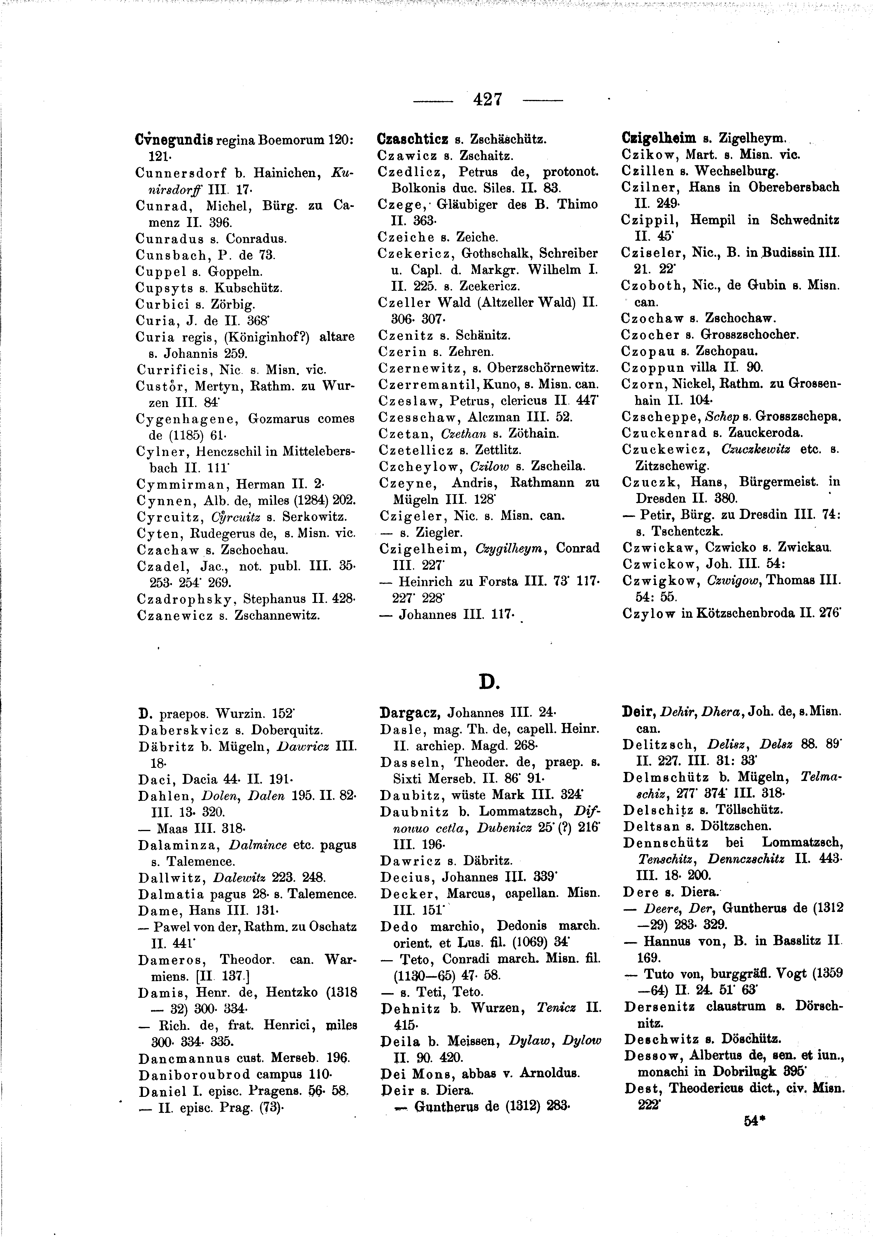 Historische Urkunde Seite 427 aus Band cds2_03