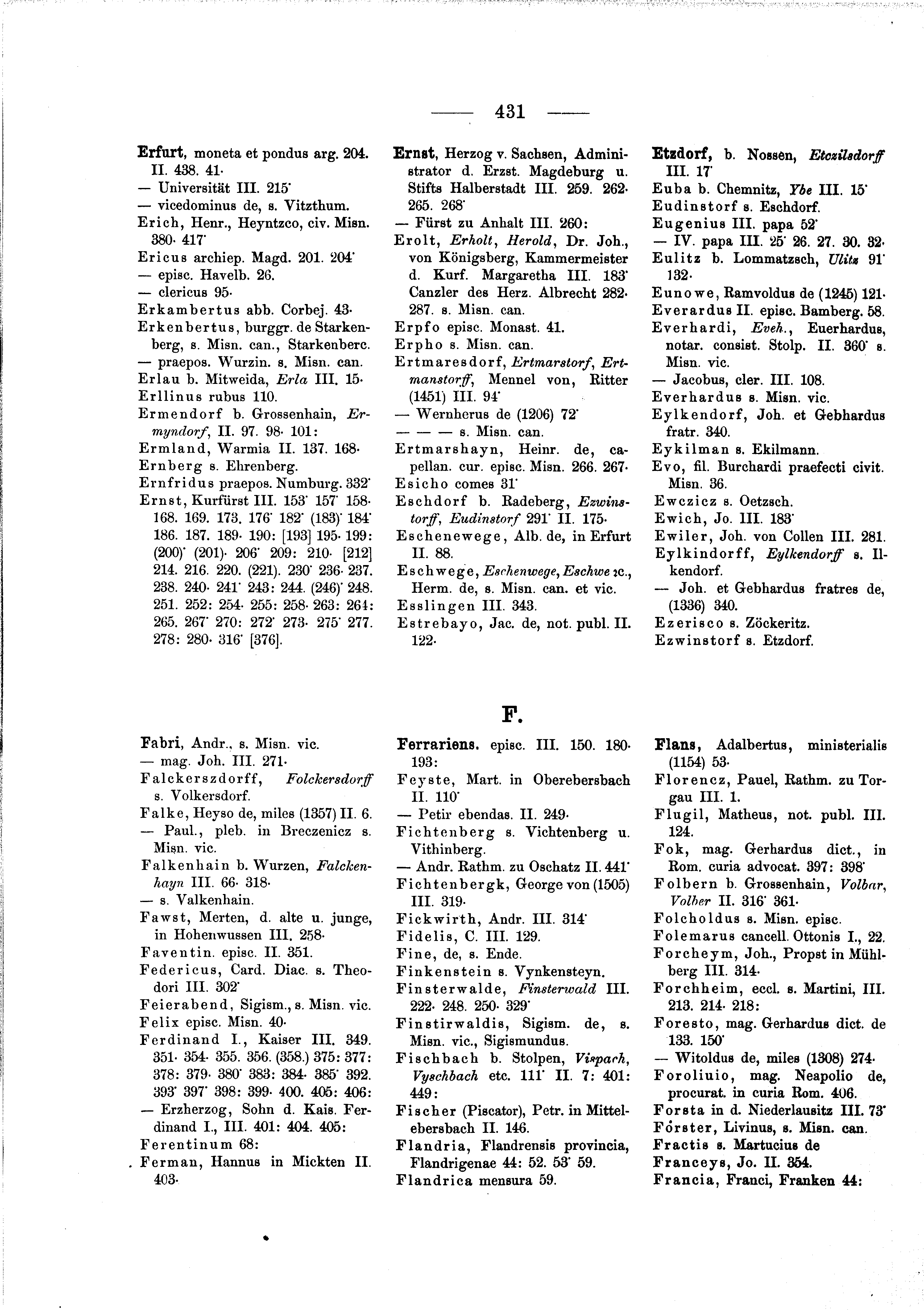 Historische Urkunde Seite 431 aus Band cds2_03