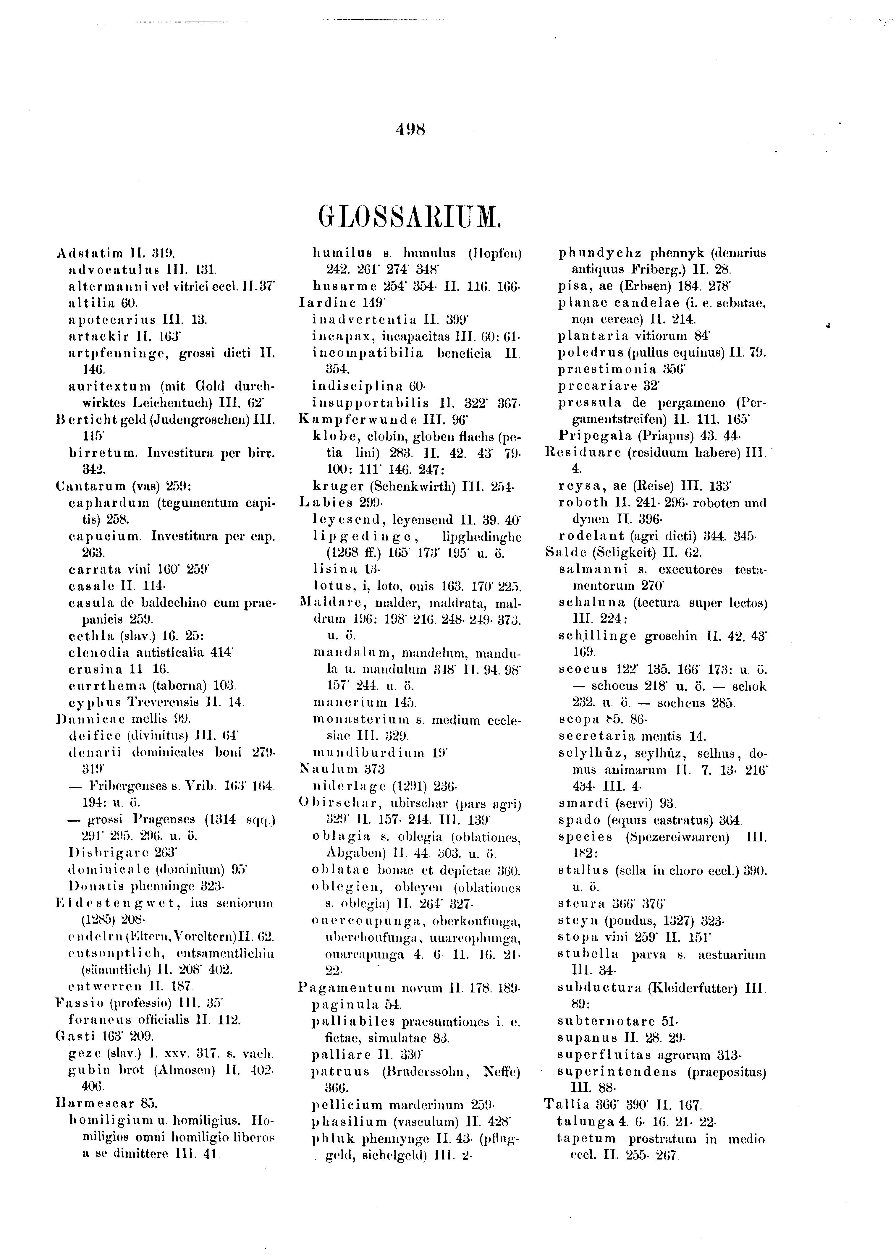 Historische Urkunde Seite 498 aus Band cds2_03