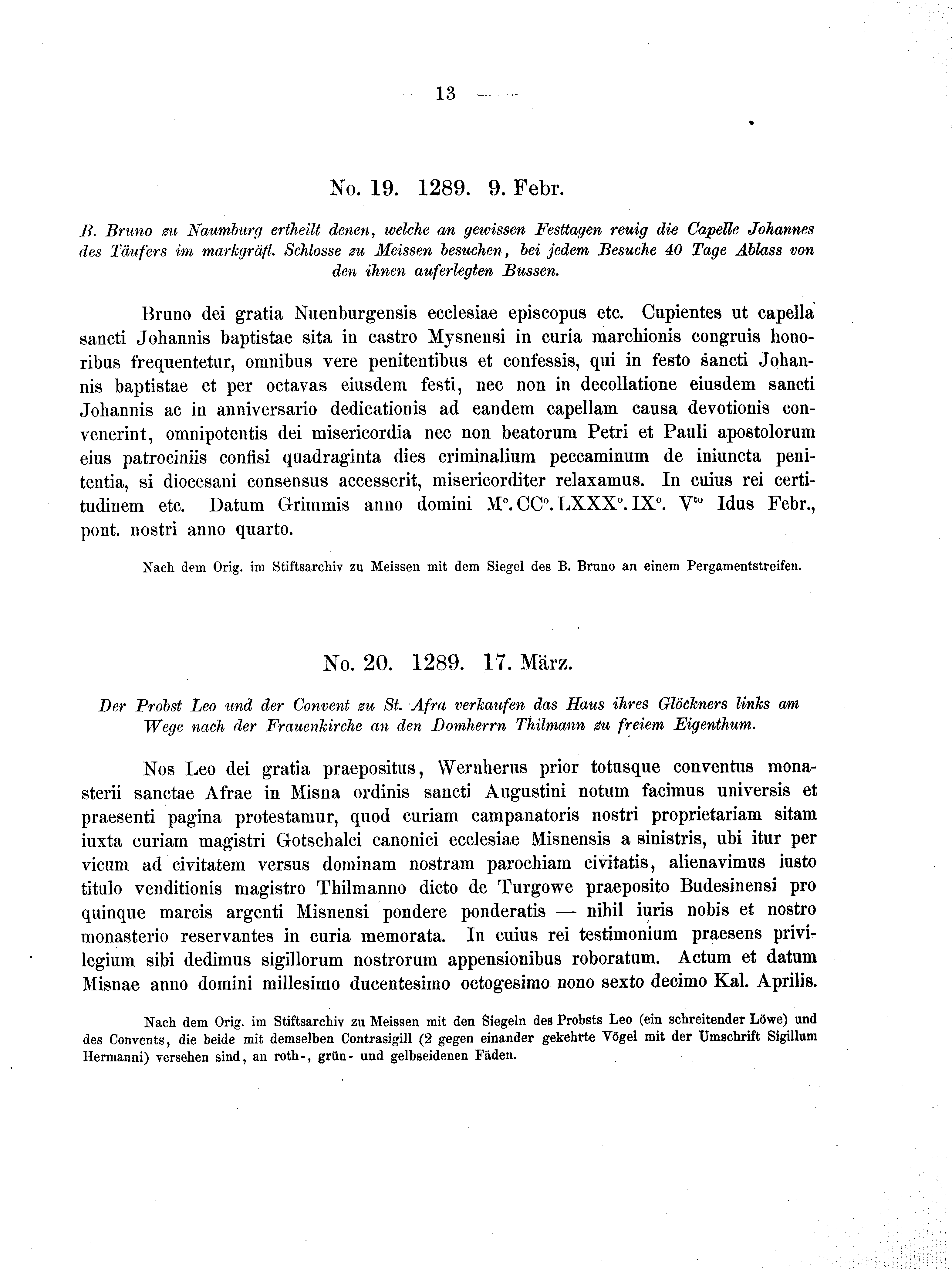 Historische Urkunde Seite 13 aus Band cds2_04