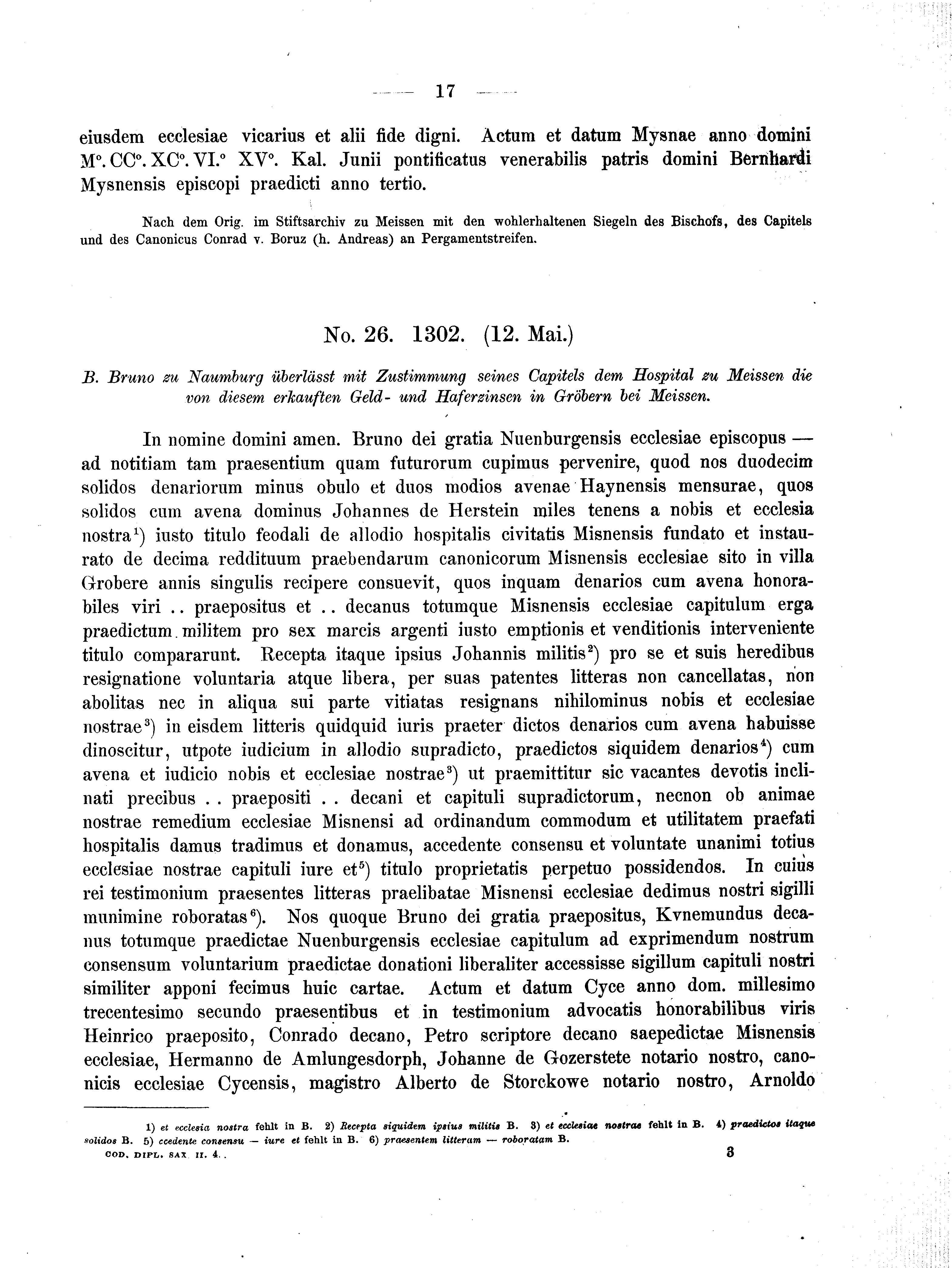 Historische Urkunde Seite 17 aus Band cds2_04