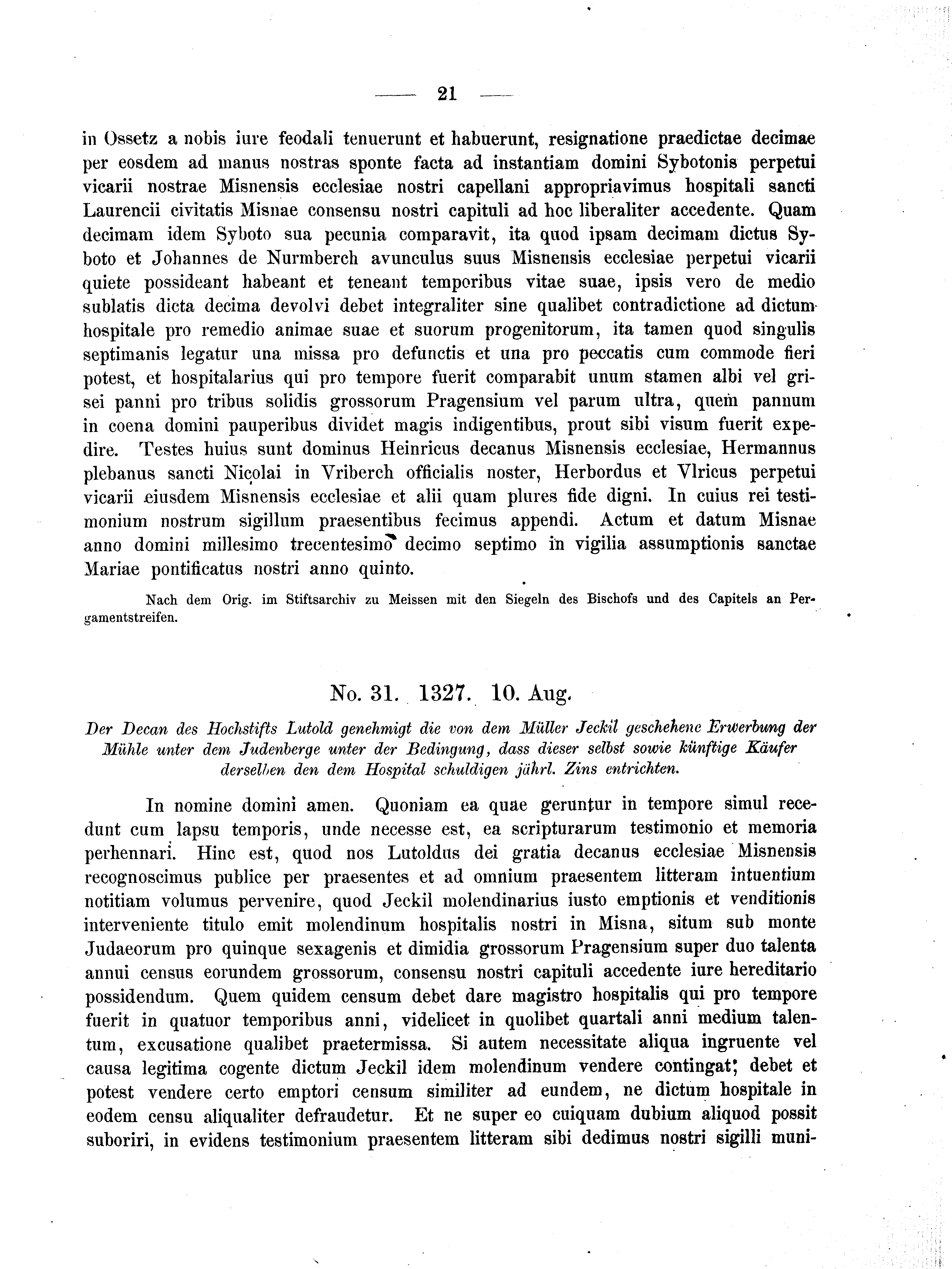 Historische Urkunde Seite 21 aus Band cds2_04