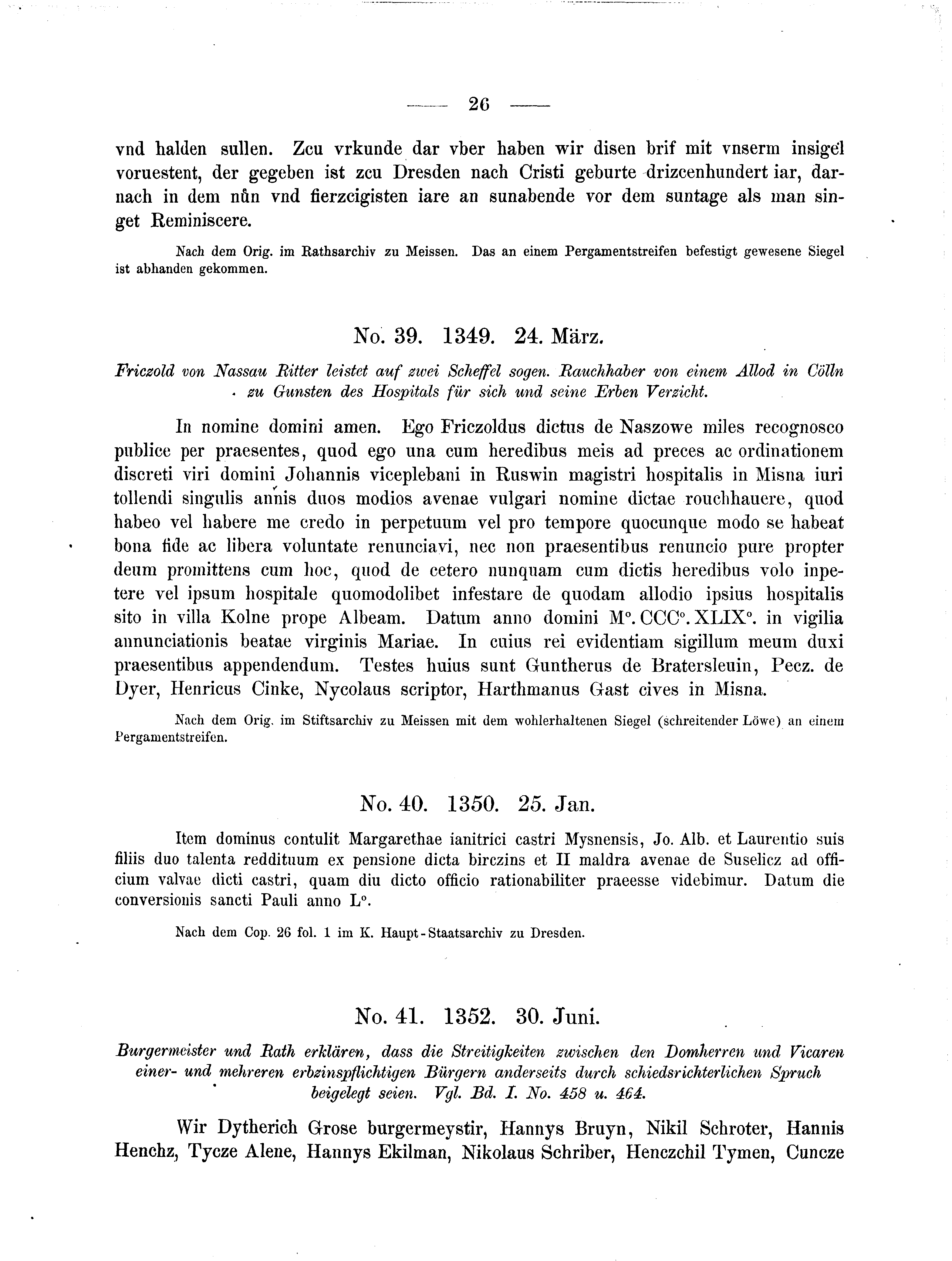 Historische Urkunde Seite 26 aus Band cds2_04