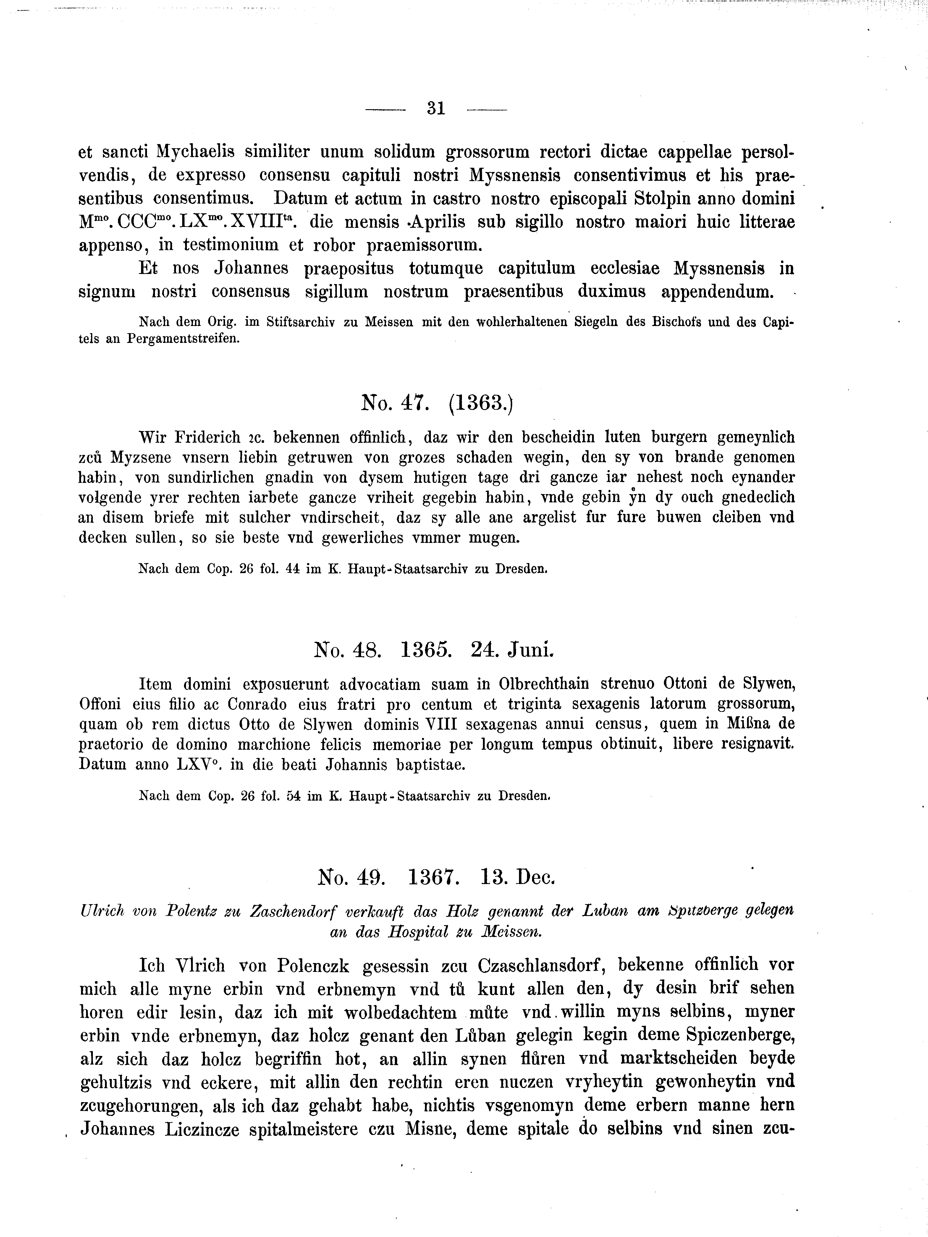 Historische Urkunde Seite 31 aus Band cds2_04