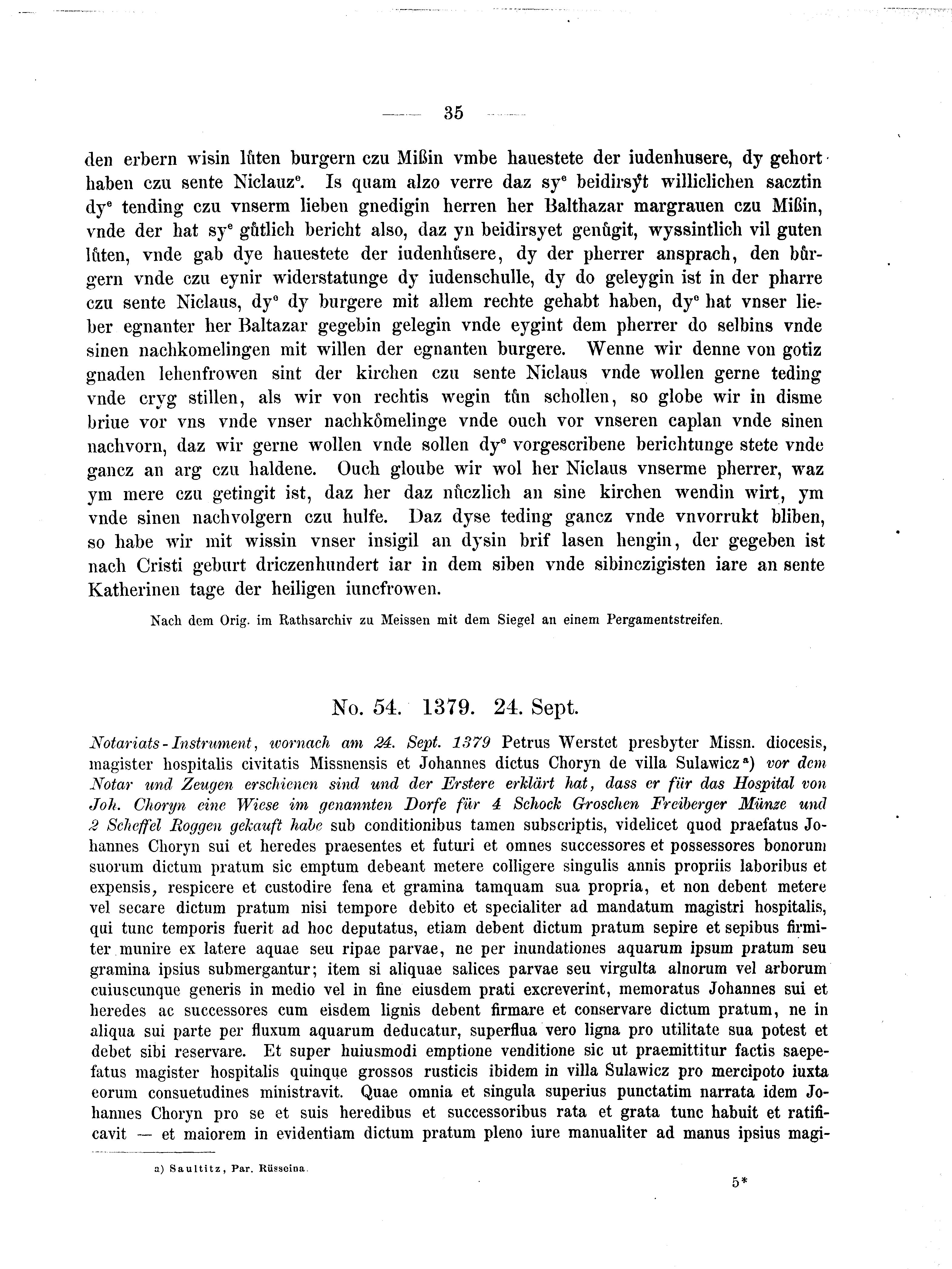 Historische Urkunde Seite 35 aus Band cds2_04