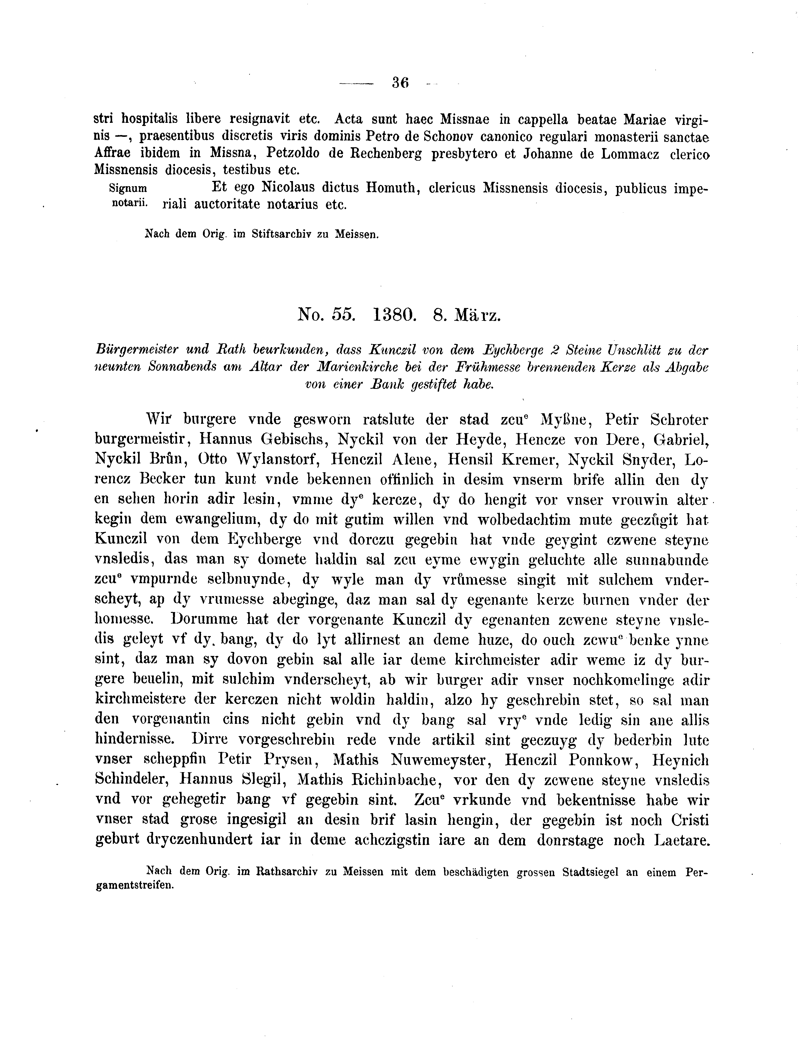 Historische Urkunde Seite 36 aus Band cds2_04