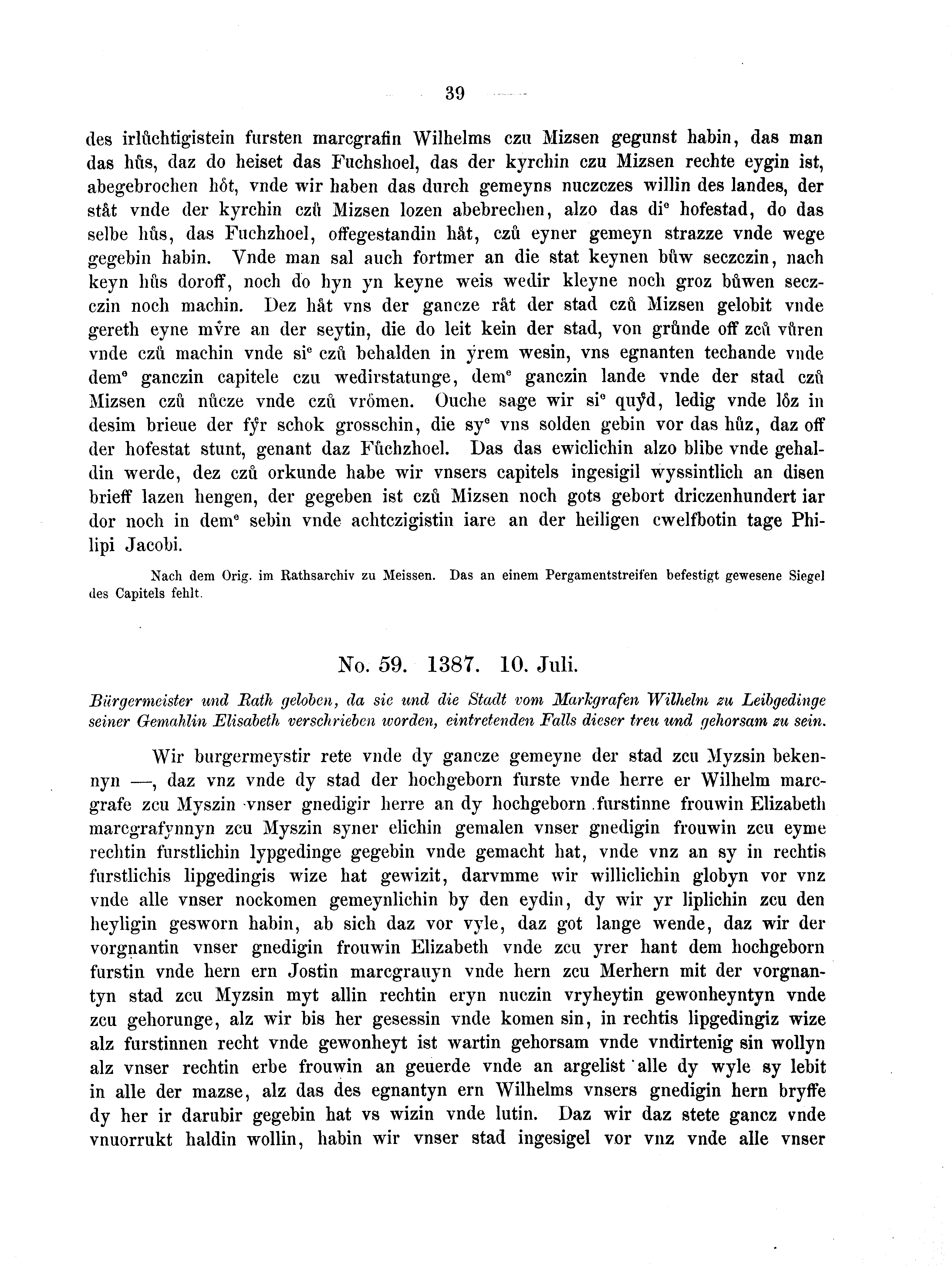 Historische Urkunde Seite 39 aus Band cds2_04